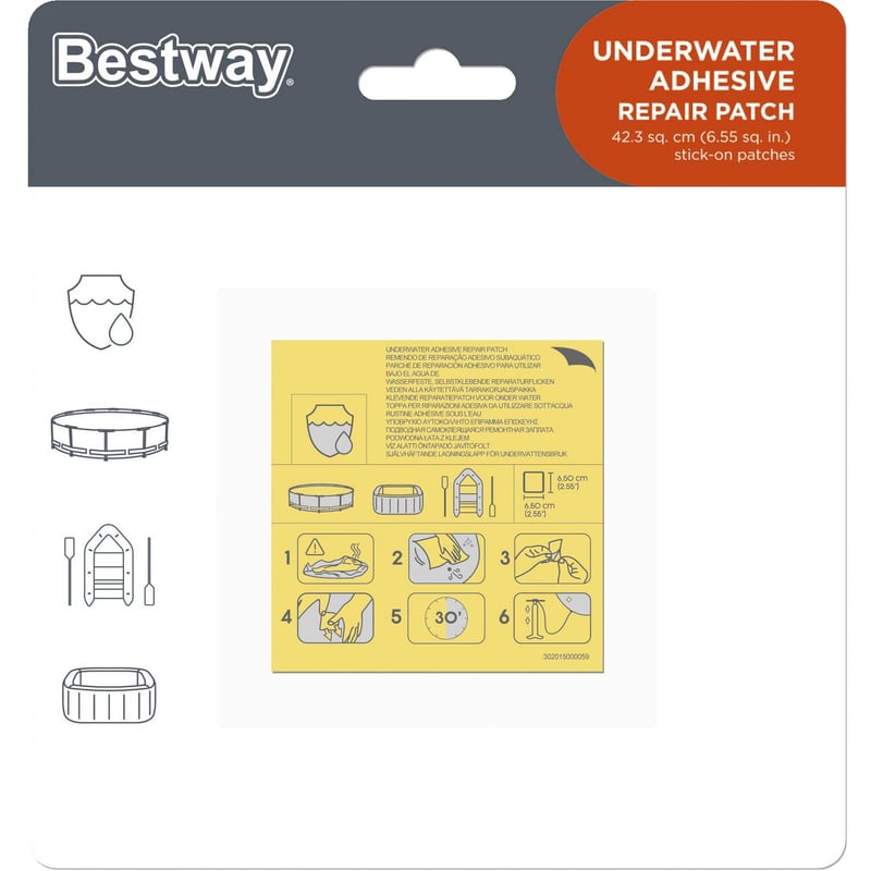 Łatka naprawcza do wykładziny basenowej Bestway 62091