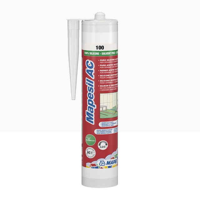 Silikon sanitarny  Mapesil AC 100 310 ml Biały Mapei