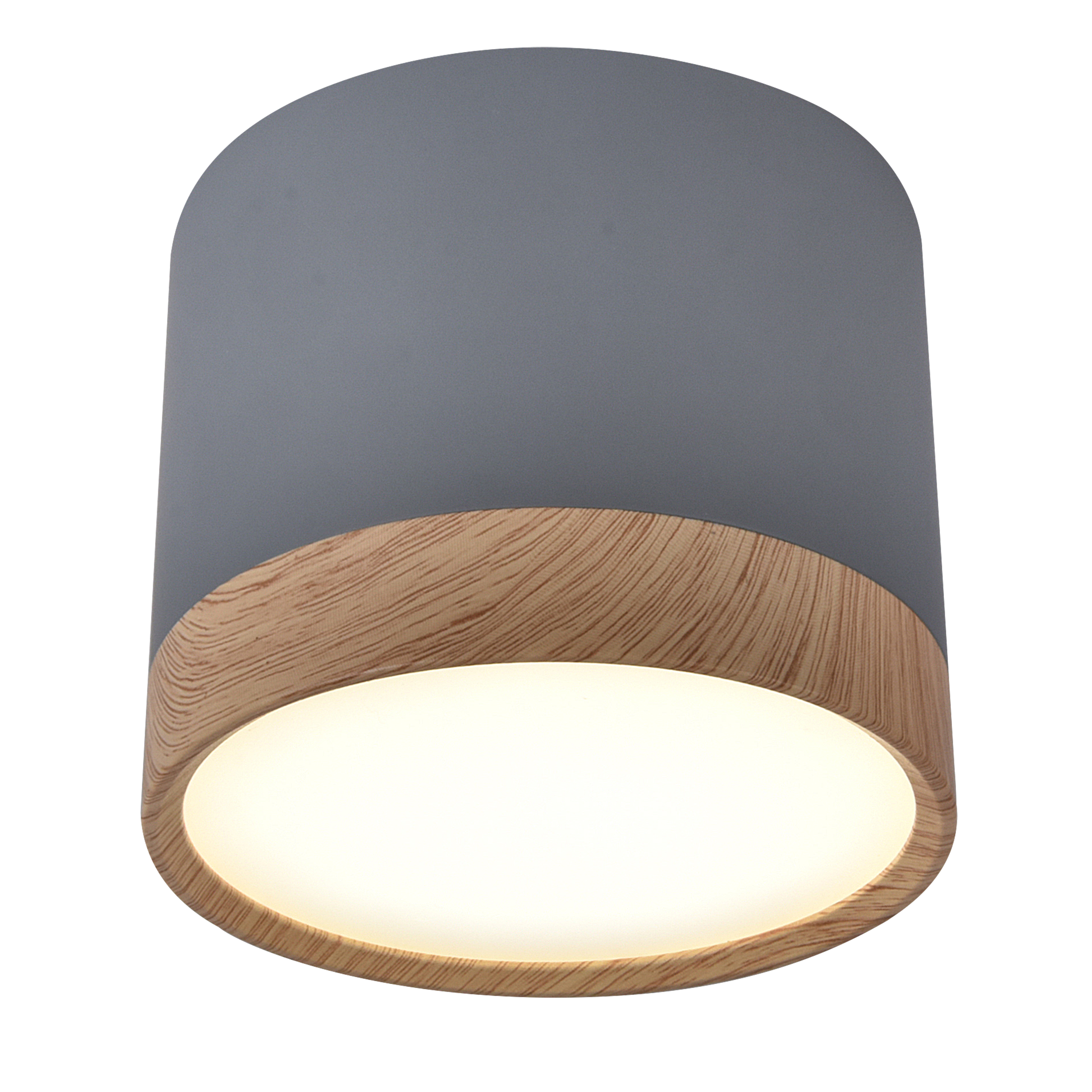 Oprawa natynkowa Tuba IP20 śr. 8.8 cm szara LED Candellux