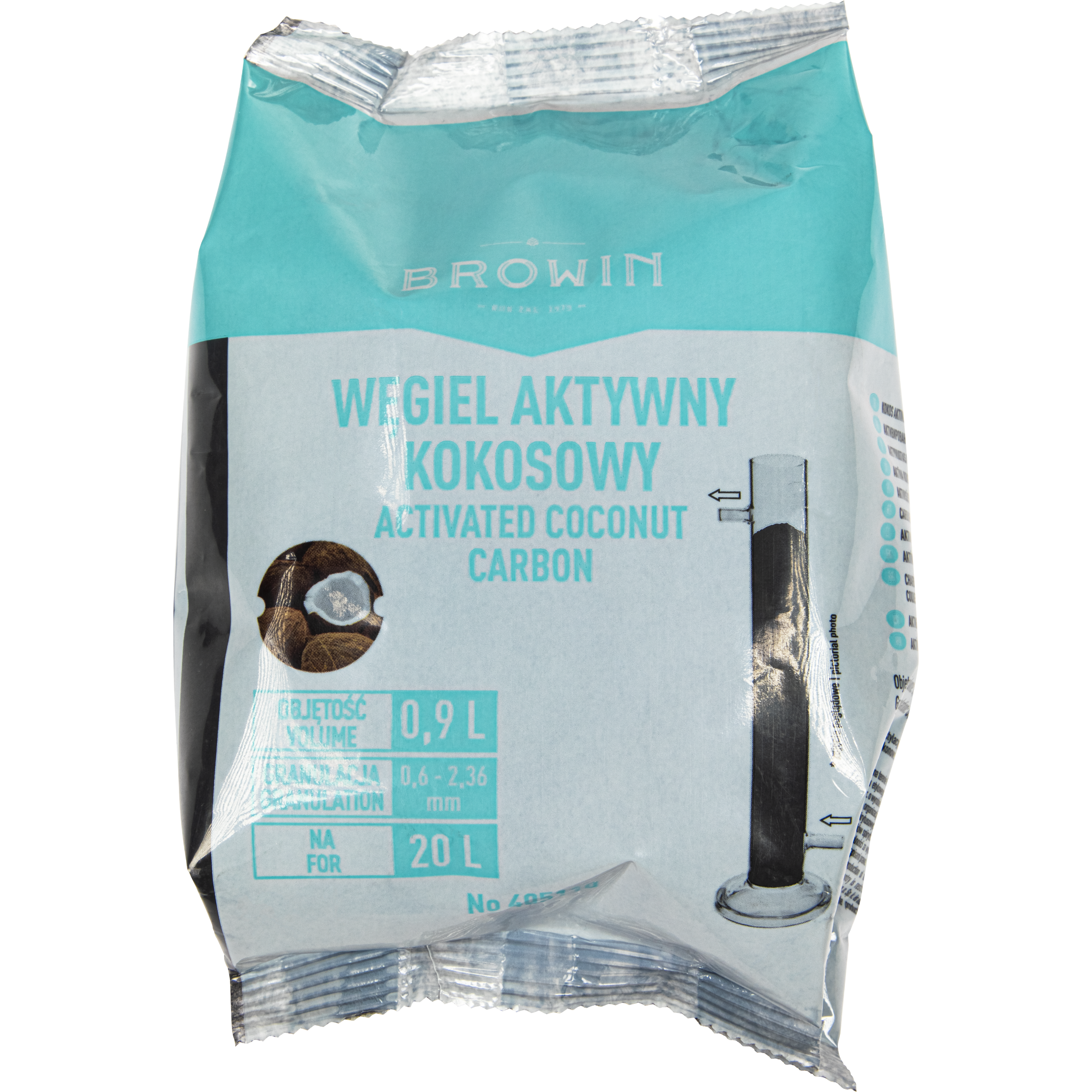 Węgiel aktywny kokosowy 460 g Activsorb109 Browin