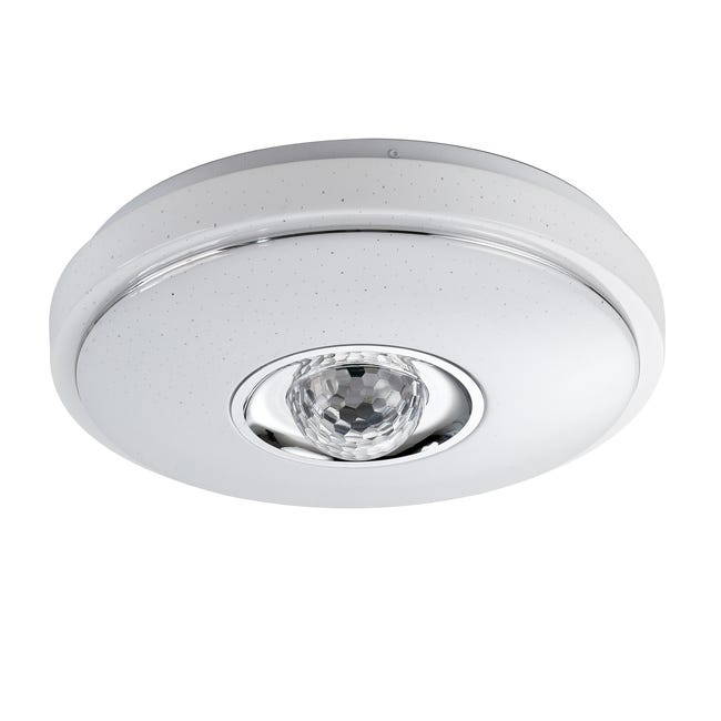 Plafon magic disco 1700 lm 37 5 cm rgb bialy ip20 led goldlux 89159095