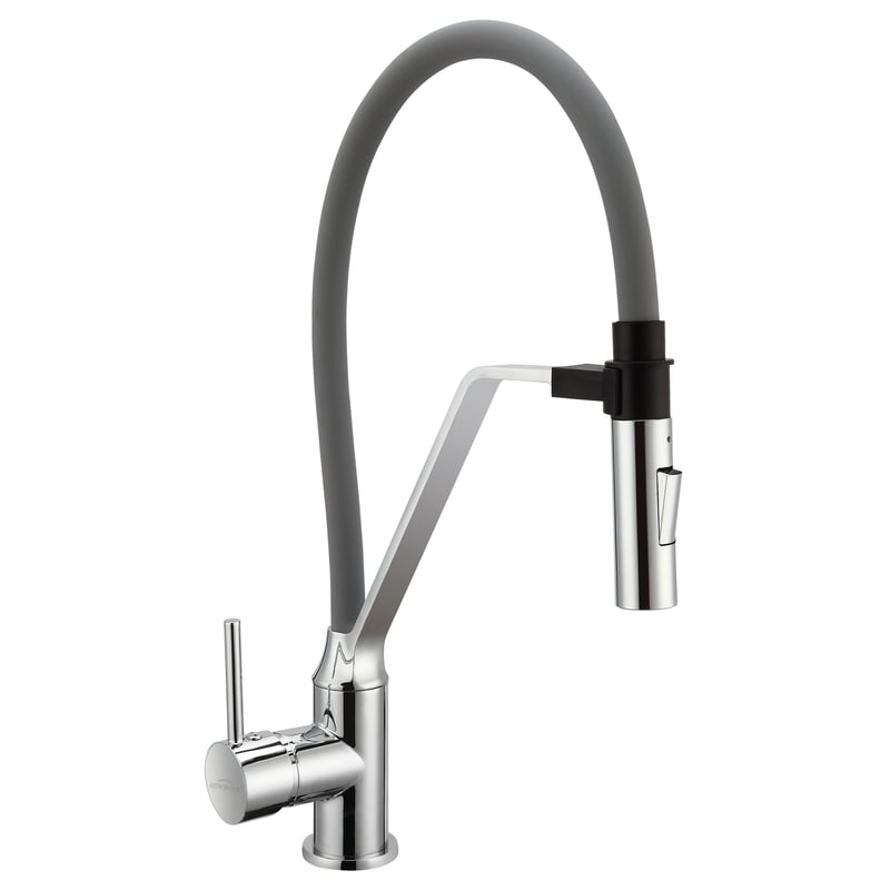 Bateria kuchenna z wyciąganą wylewką U 45, 7 cm Magnetic Szara Invena