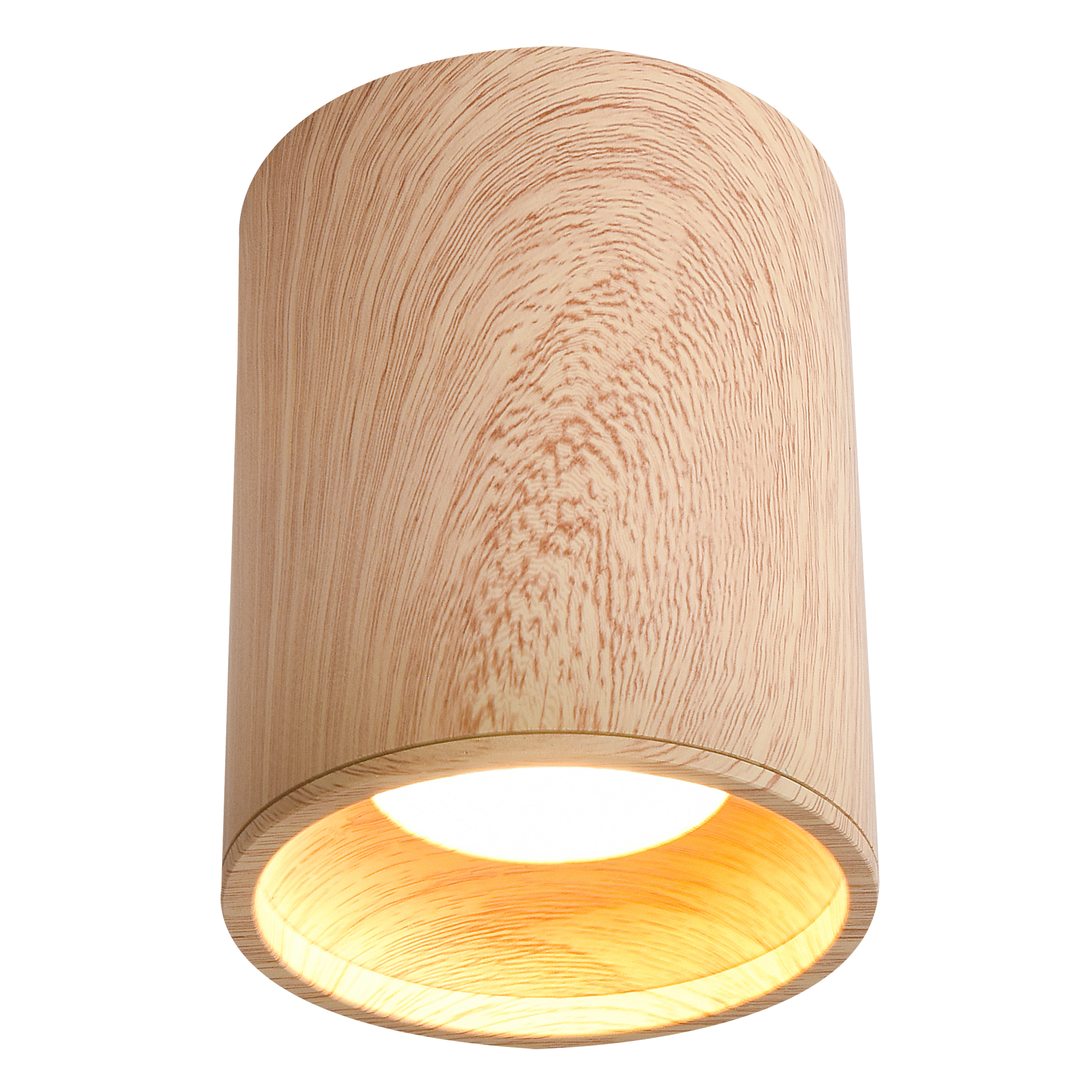 Oprawa natynkowa Tuba IP20 śr. 7.9 cm drewno GU10 Candellux