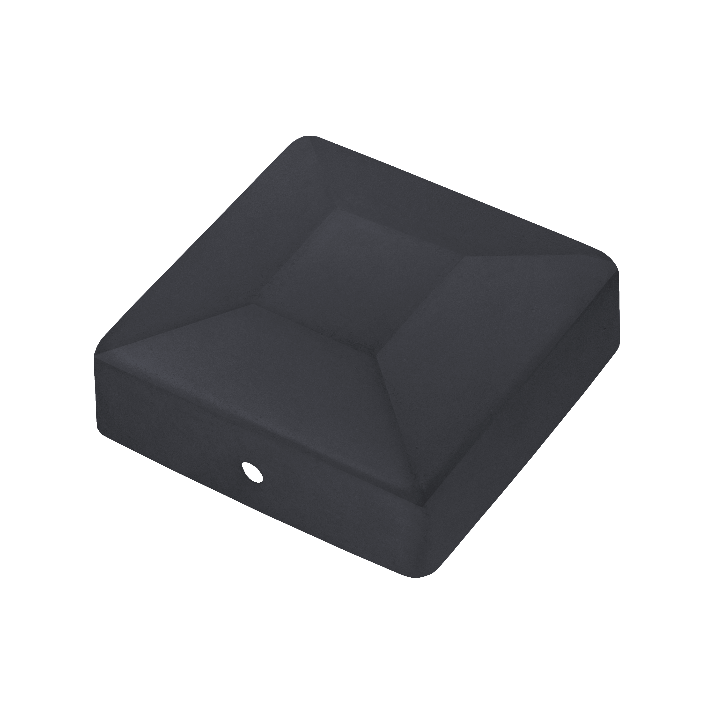 Osłona słupka nakładka płaska 9x9 cm Suki Plug-in antracyt