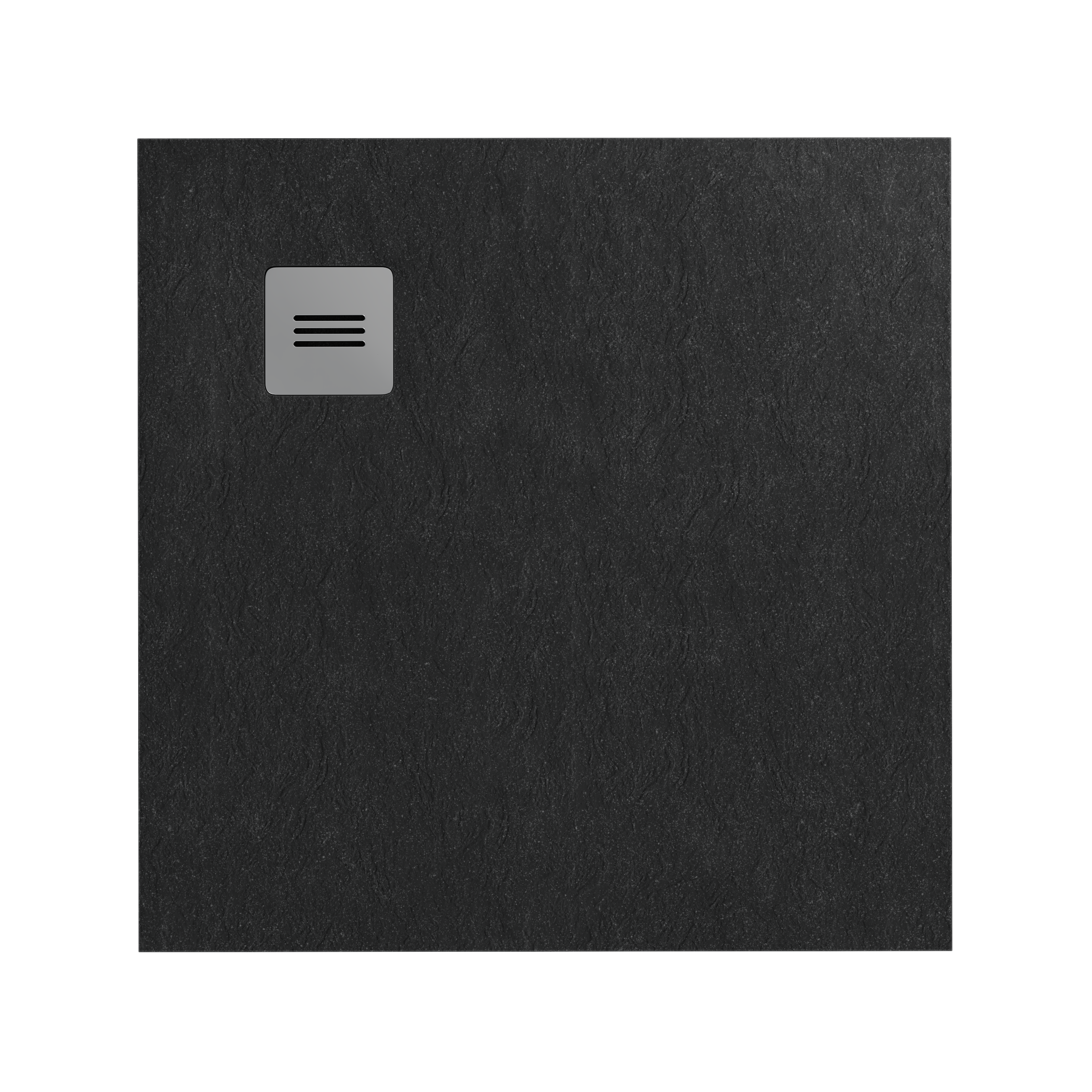Brodzik kwadratowy Schedpol Integral 90 × 90 x 12 cm czarny kamień