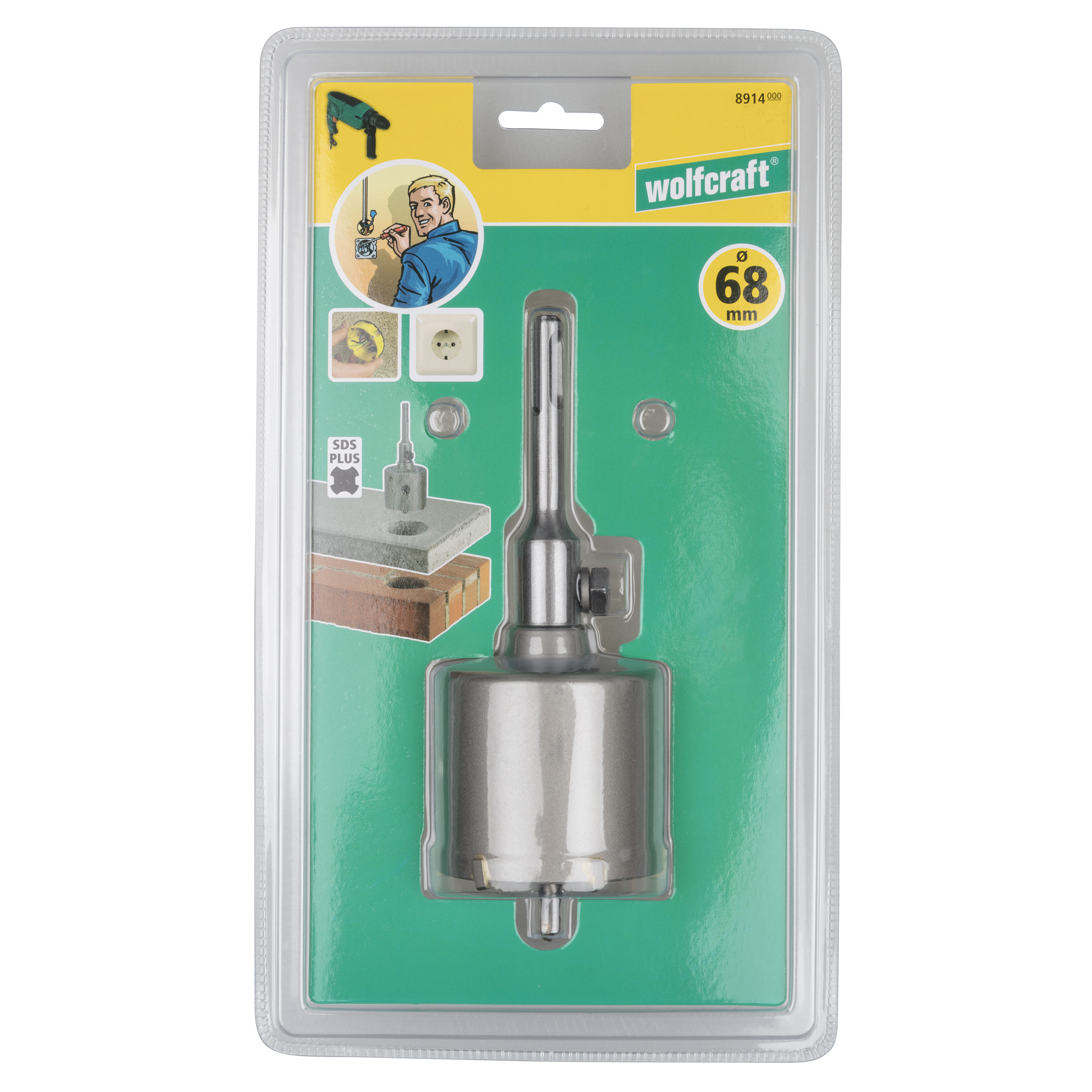 Otwornica do betonu SDS+ 68 / 46 mm 8914000 WOLFCRAFT - 3