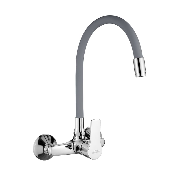 Bateria kuchenna z elastyczną wylewką Verso Szara Invena