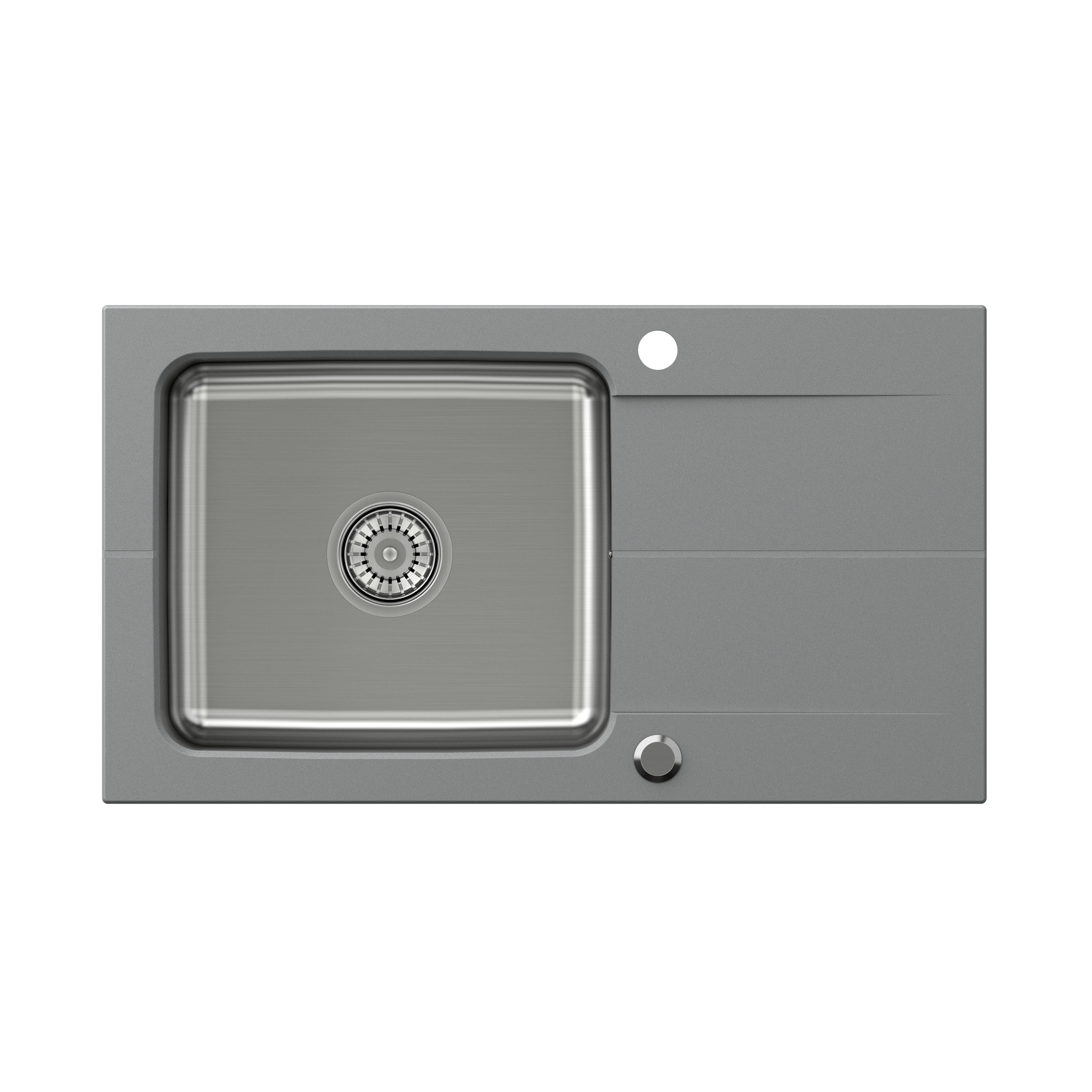 Zlewozmywak granitowy Hybrid Quadron