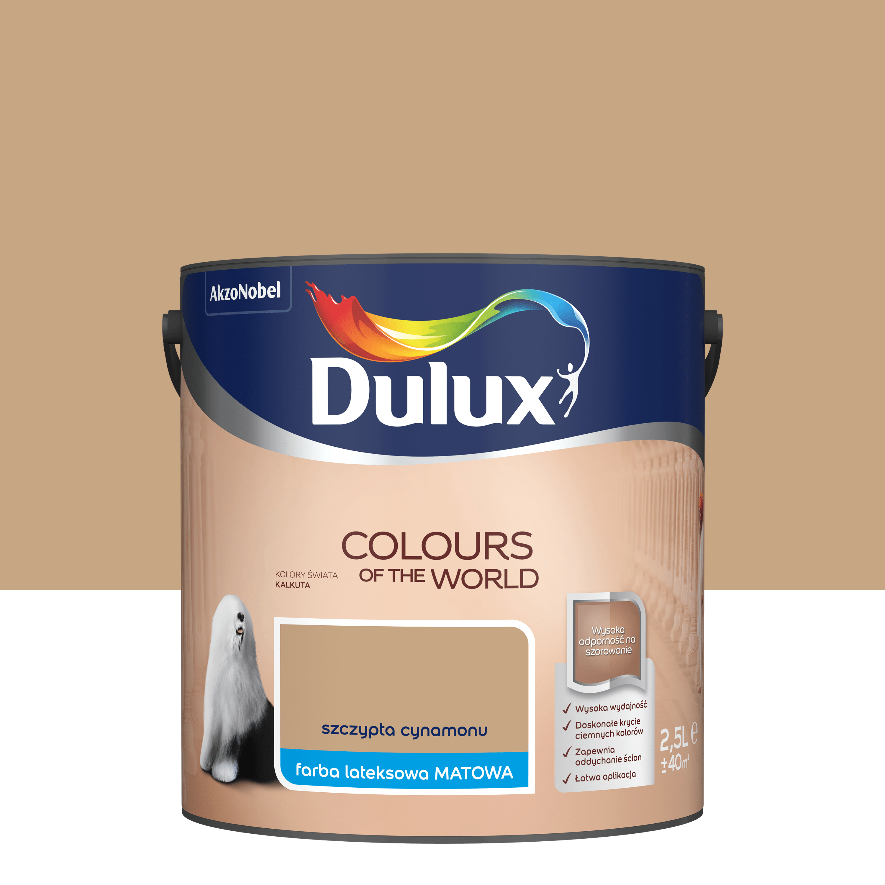 Farba Dulux Kolory świata Szczypta cynamonu 2.5 l