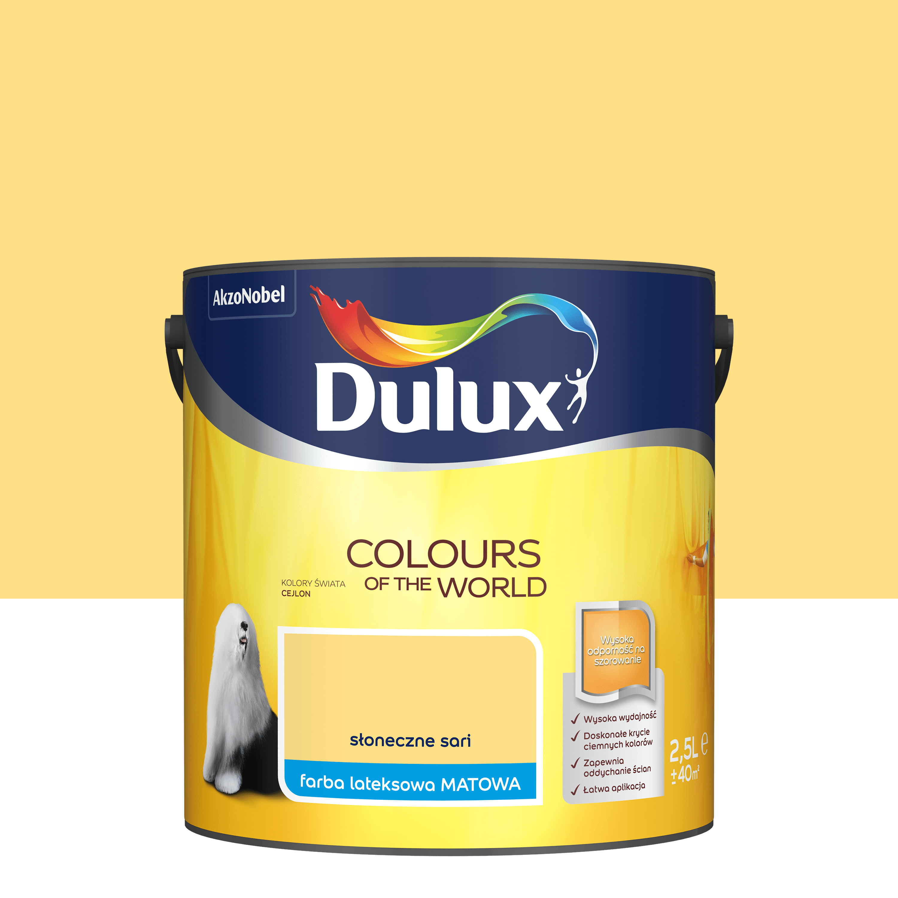 Farba Dulux Kolory świata Słoneczne sari 2.5 l