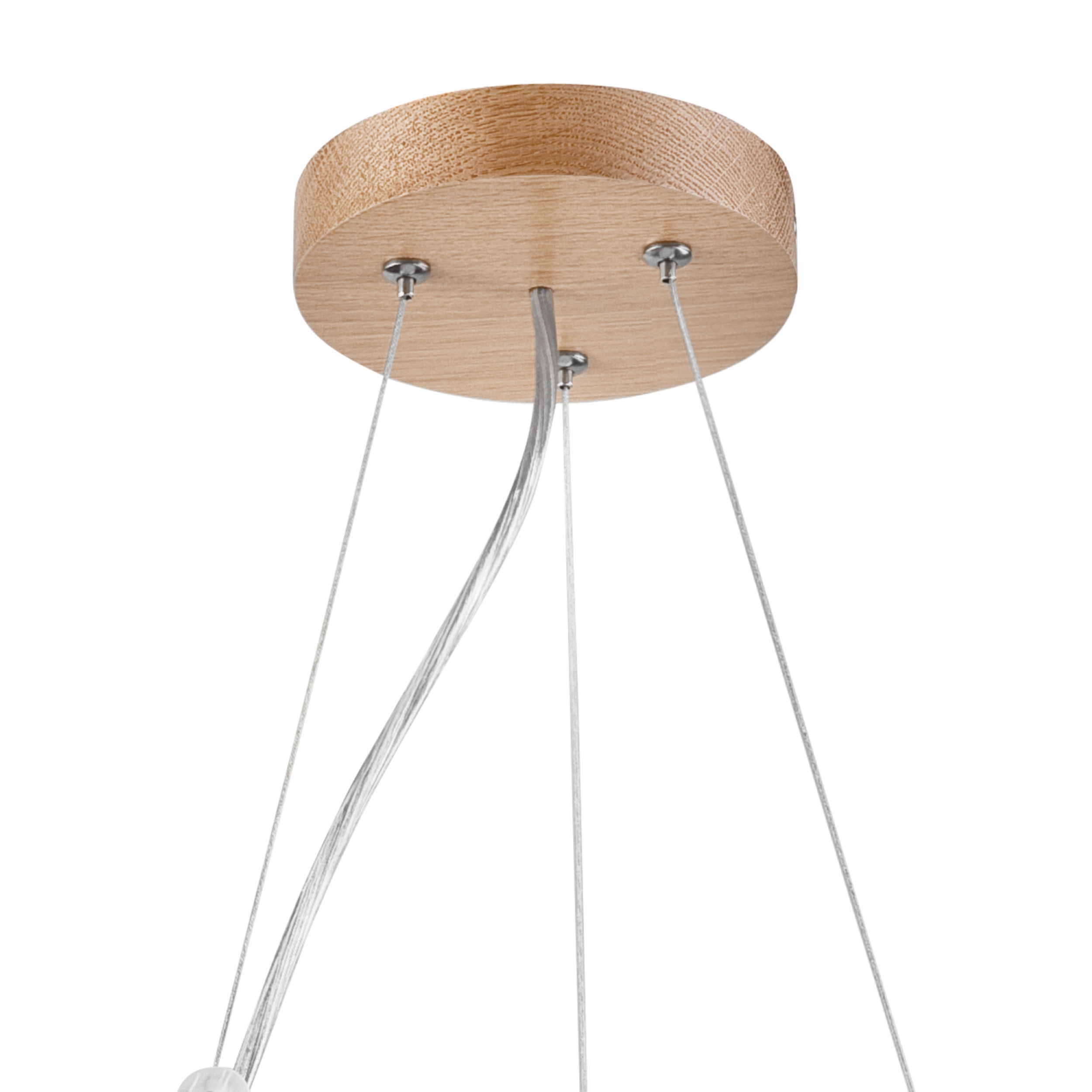 Lampa wisząca Eveline dąb E27 Lamkur - 5