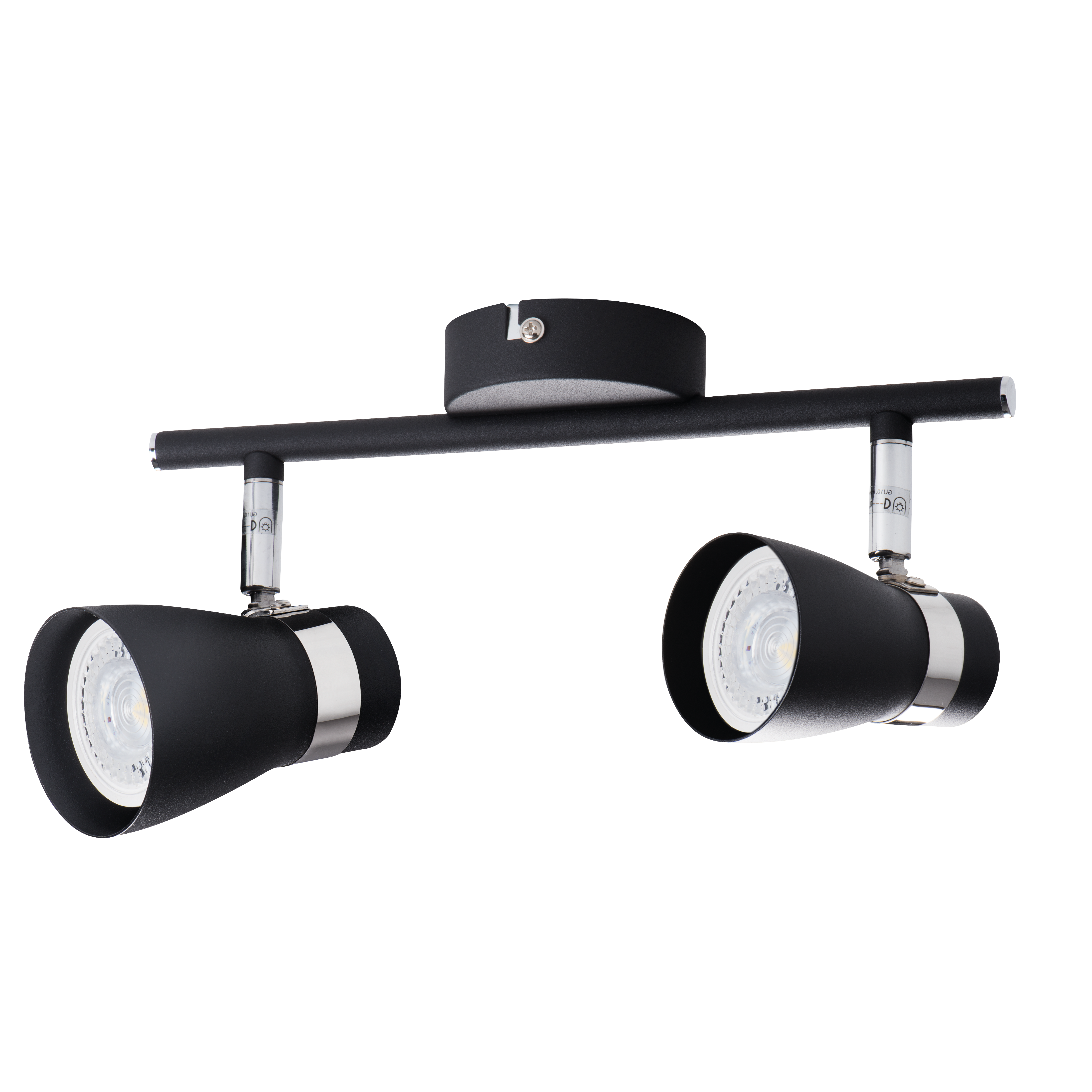 Listwa reflektorowa Enali czarna 2 x GU10 Kanlux