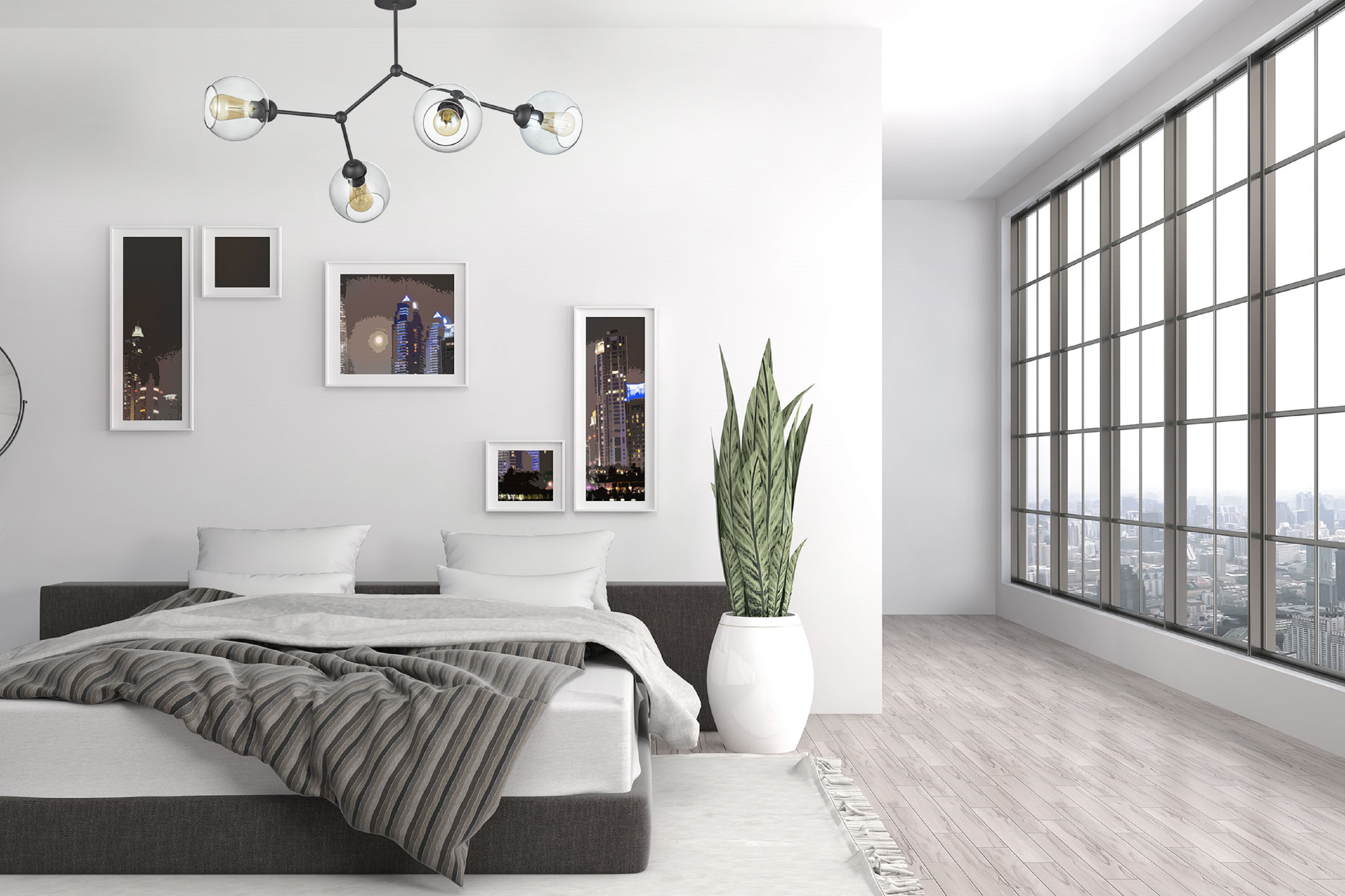Lampa wisząca Fairy czarna 4 x E27 TK Lighting - 2