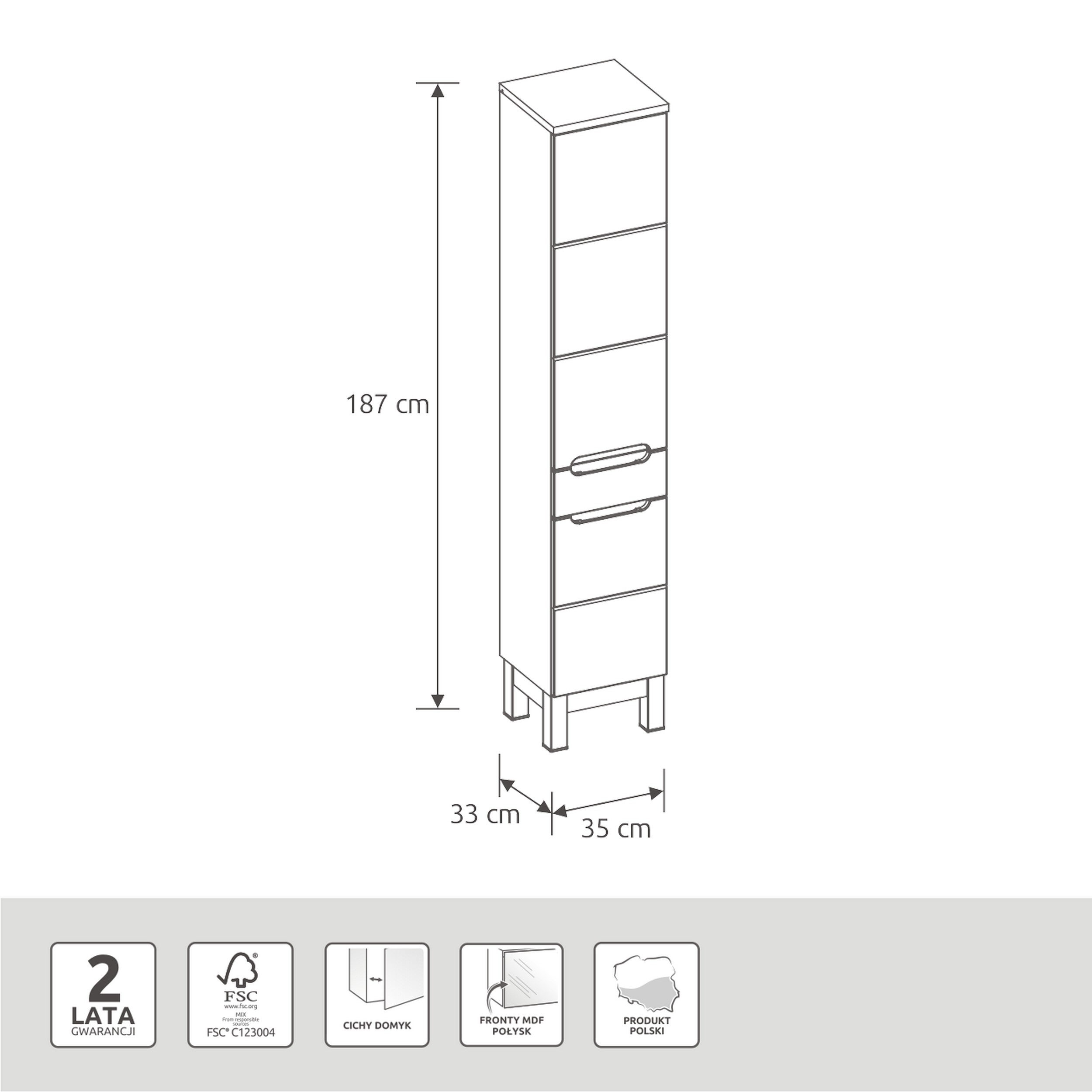 Słupek Bali 35 x 187 Comad - 6