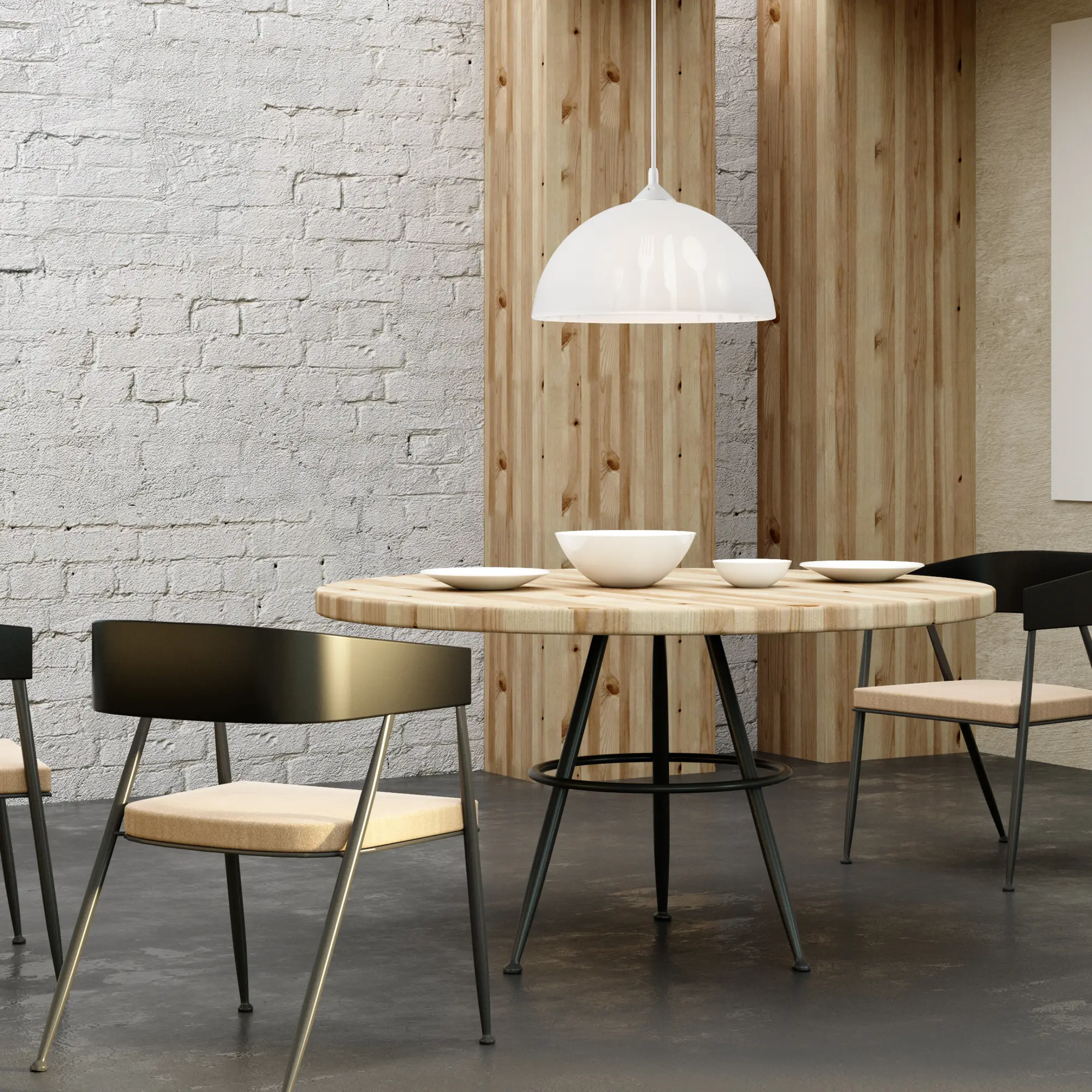 Lampa wisząca Apetite biała E27 Lamkur - 2