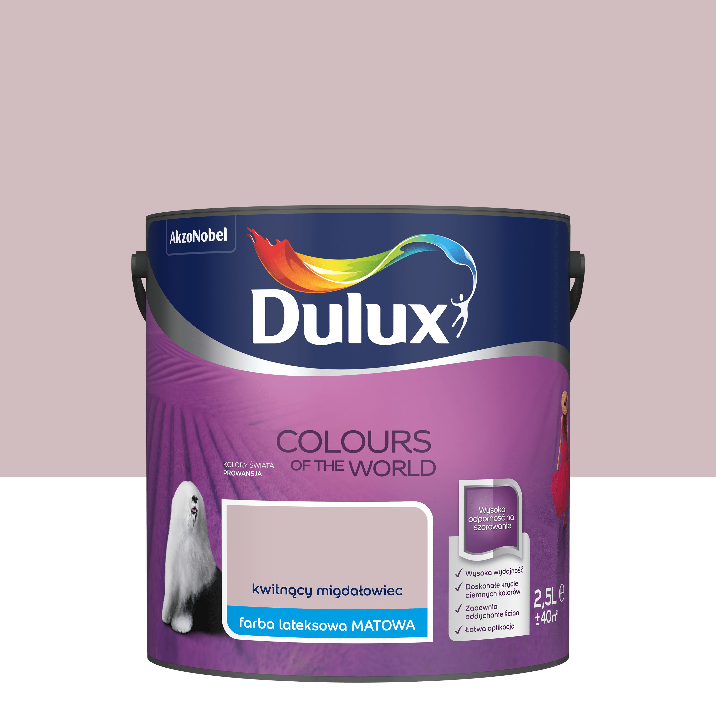 Farba Dulux Kolory świata Kwitnący migdałowiec 2.5 l