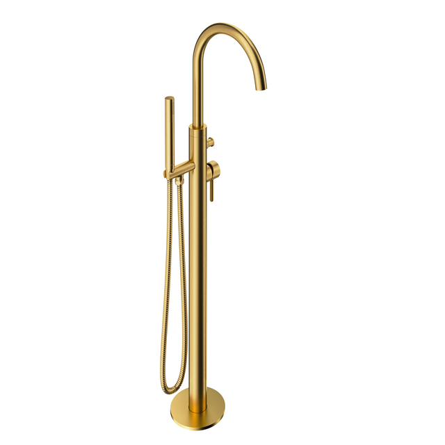 Bateria wannowa wolnostojąca złota Simplon Omnires