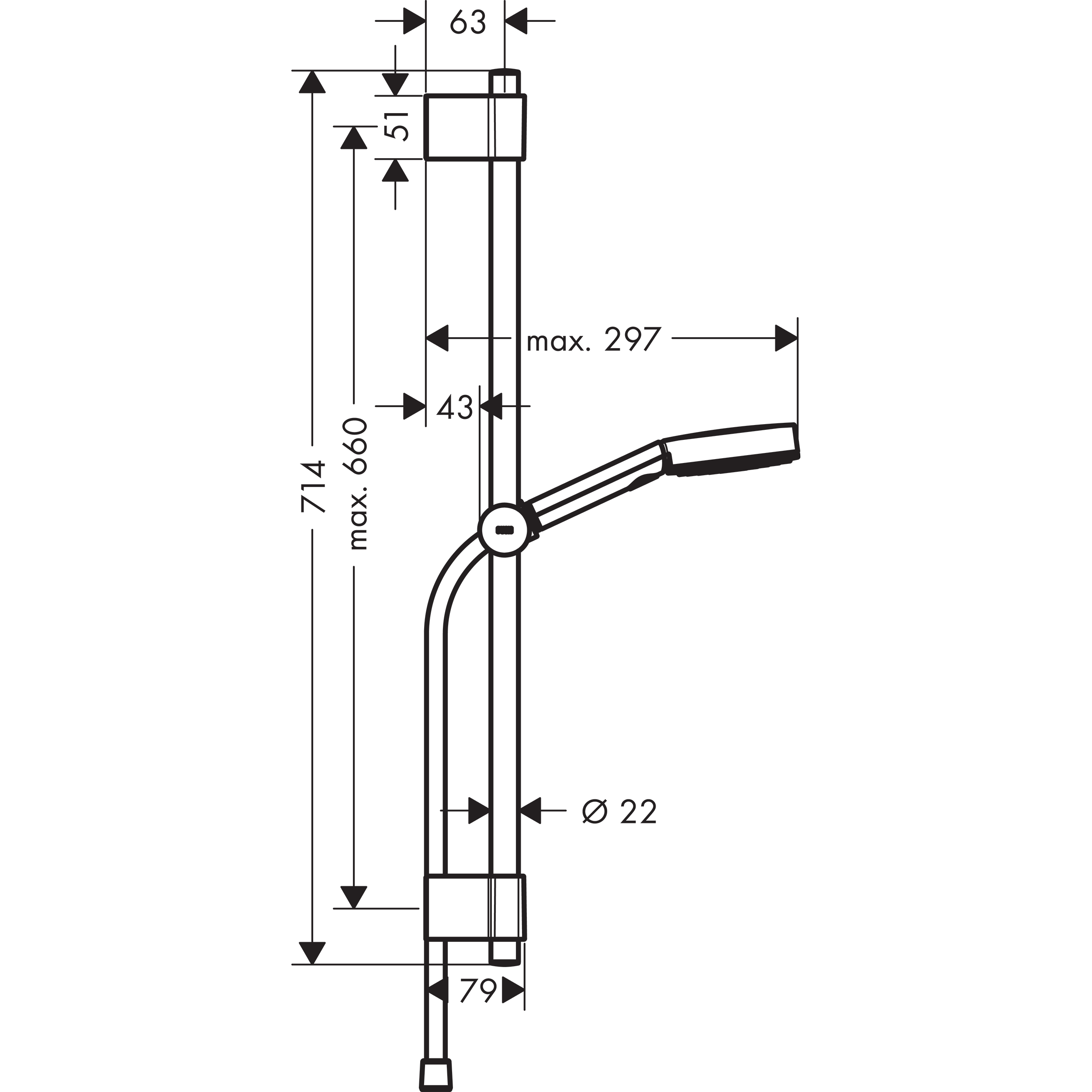 Zestaw prysznicowy Blend Hansgrohe - 3
