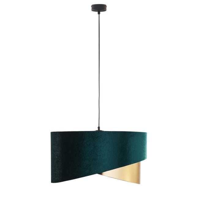 Lampa wiszaca tercio zielono zlota 3 x e27 tk lighting 82680976