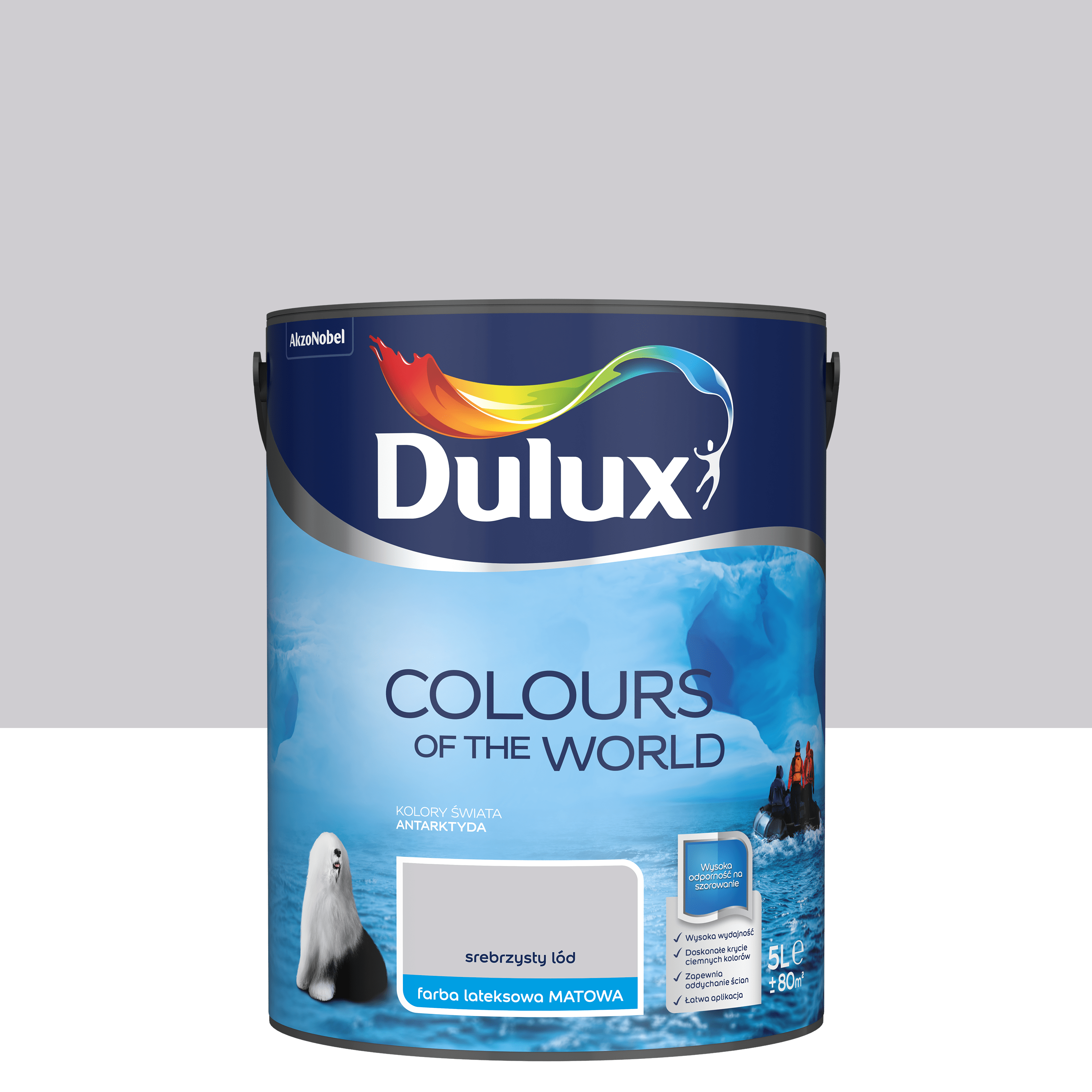 Farba Dulux Kolory świata Srebrzysty lód 5 l