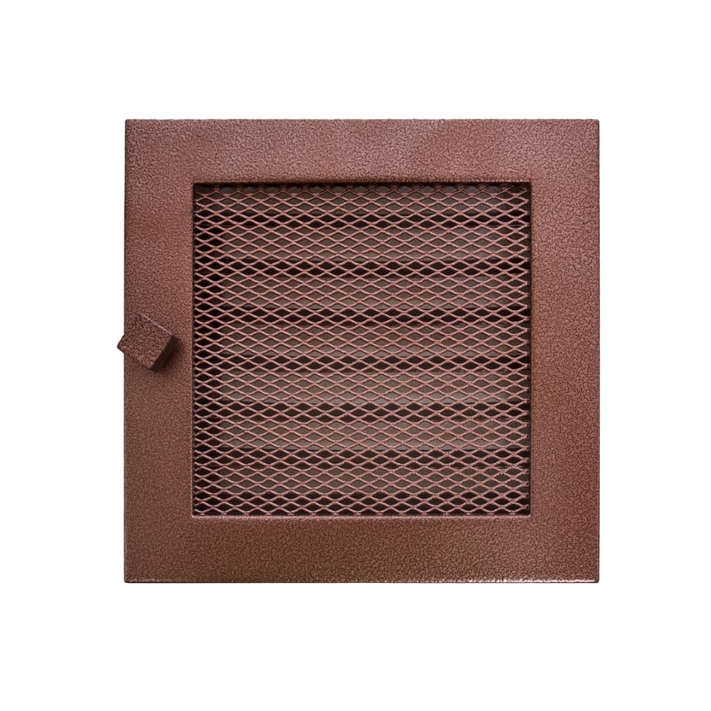 Zdjęcia - Akcesorium kominkowe NORDFlam Kratka kominkowa 17 x 17 cm z żaluzją Stara miedź Miedziany