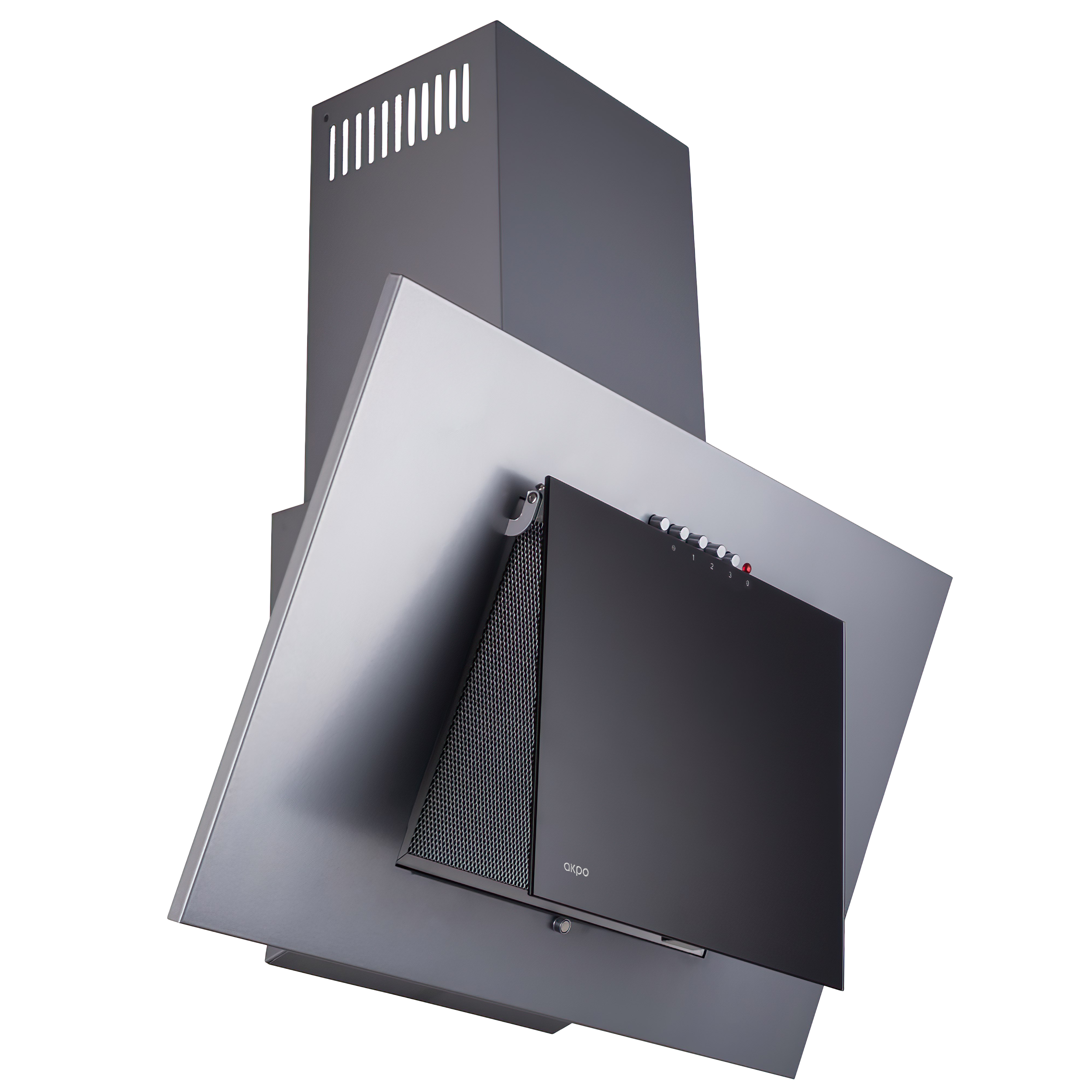 Okap kominowy Nero Eco 50 T300 szary 50 cm Akpo