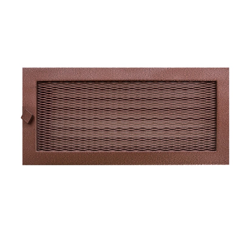 Zdjęcia - Akcesorium kominkowe NORDFlam Kratka kominkowa 17 x 37 cm z żaluzją Stara miedź Miedziany