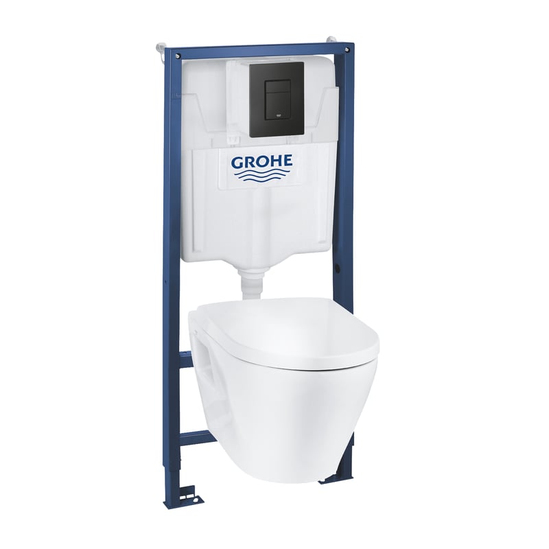 Zestaw podtynkowy WC Serel Rimless Black Grohe