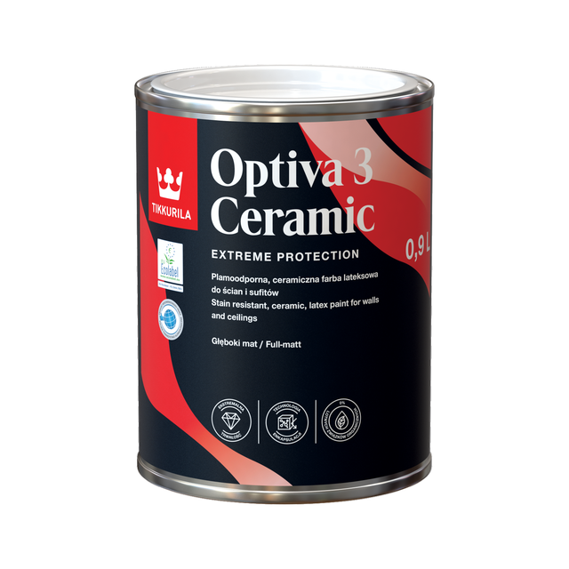 Baza do mieszalni farb Tikkurila Optiva 3 Ceramic 0.9 l Baza C mat
