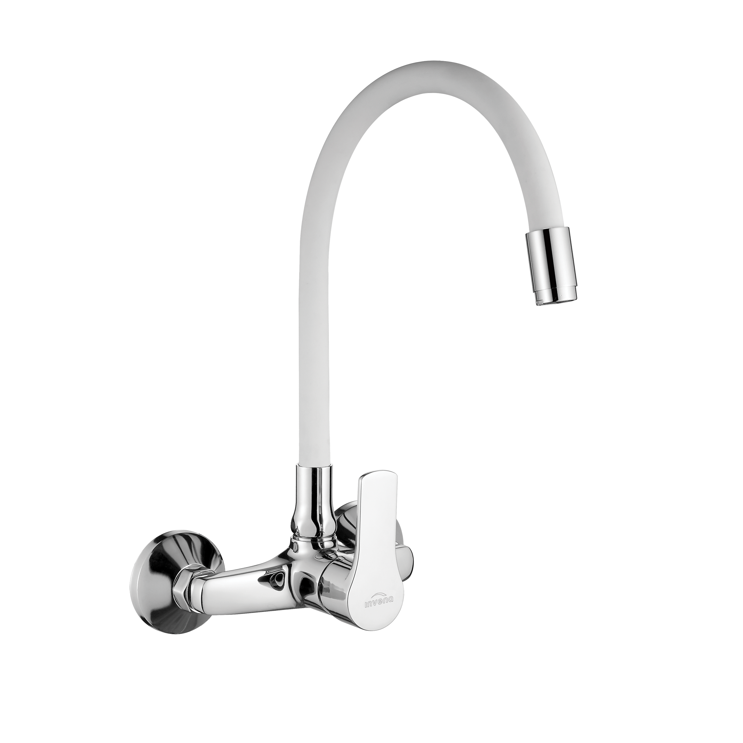 Bateria kuchenna z elastyczną wylewką Verso Biała Invena