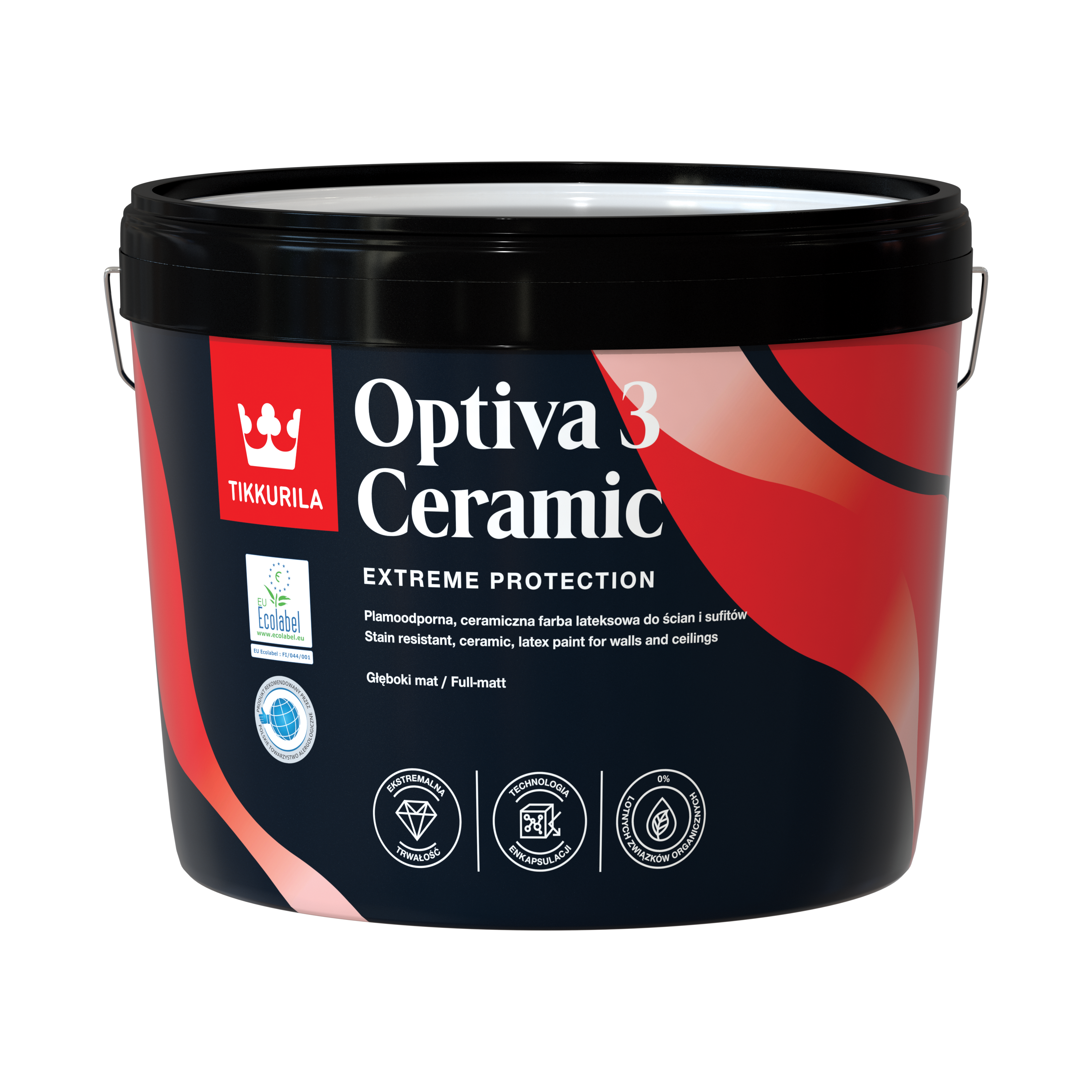 Farba Tikkurila Optiva 3 Ceramic 9 l Baza A mat