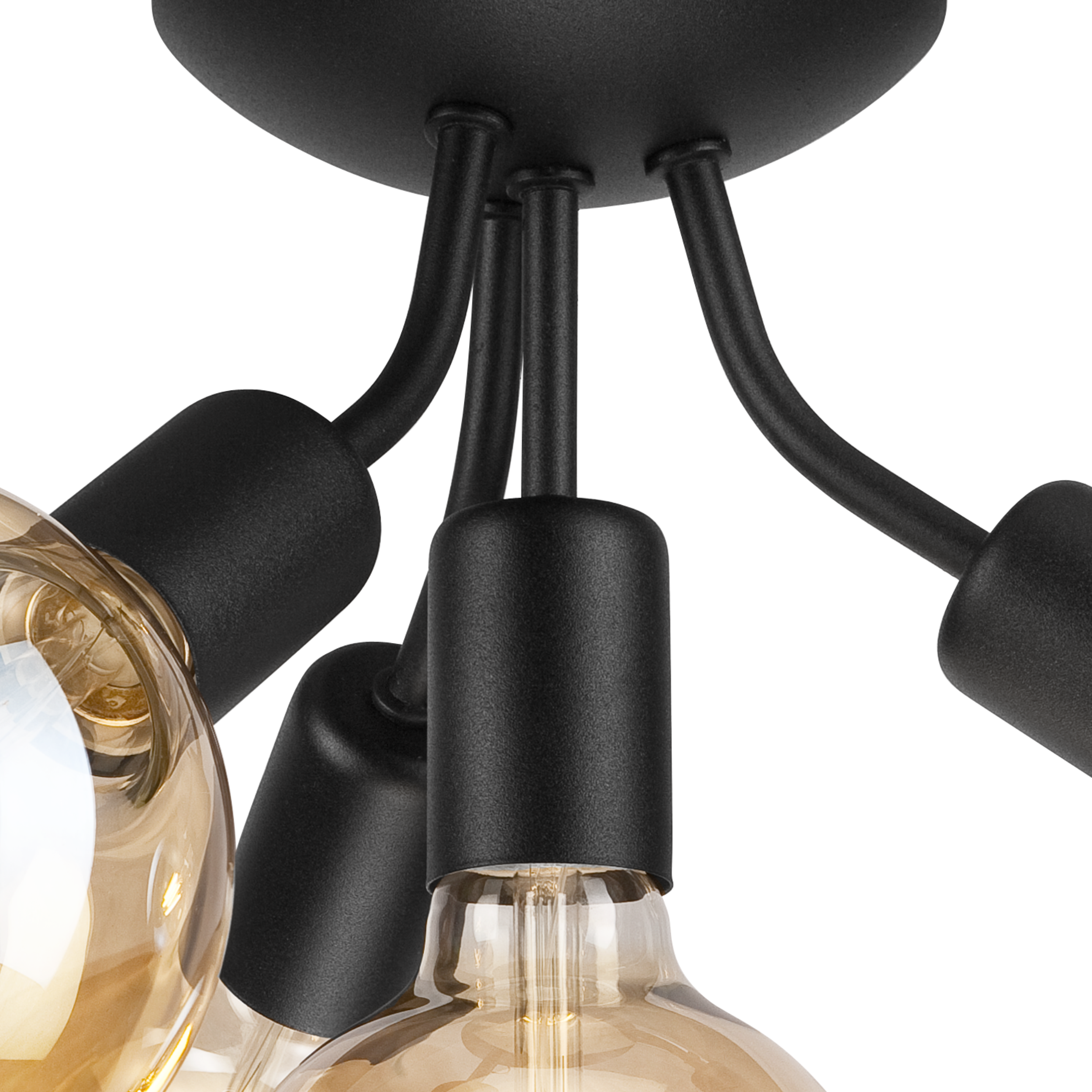 Lampa sufitowa Viggo czarna 4 x E27 Lamkur - 6