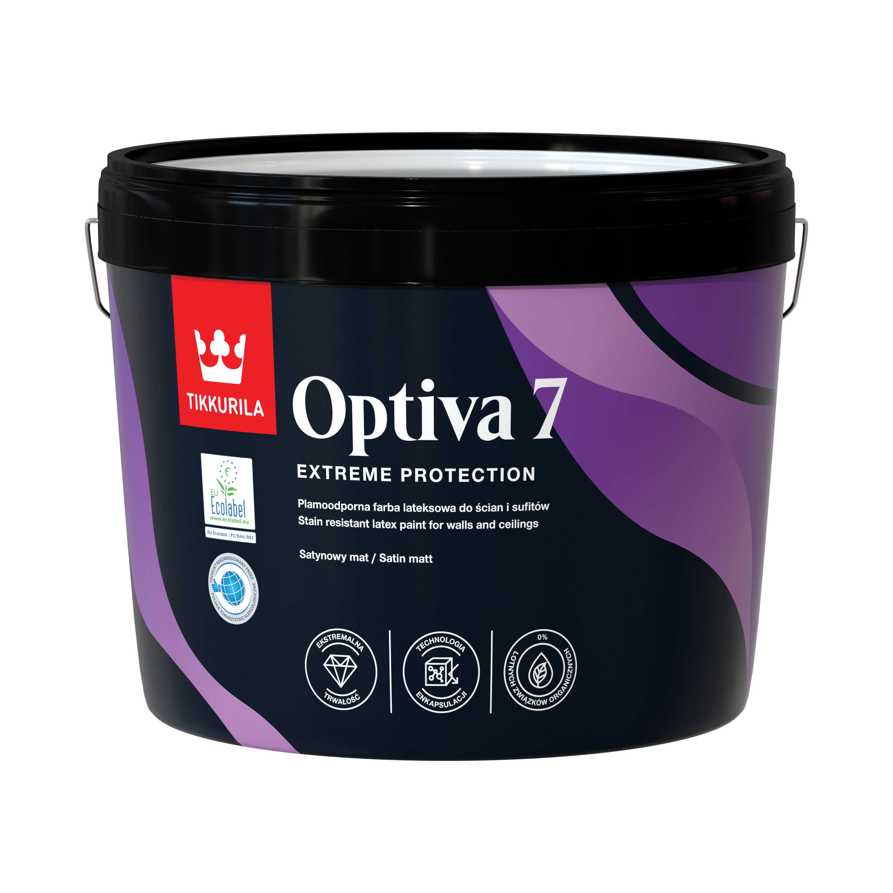 Farba Tikkurila Optiva 9 l Baza C satyna