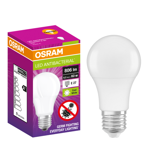 Żarówka antybakteryjna LED E27 8.5 W 806 lm Neutralna Osram