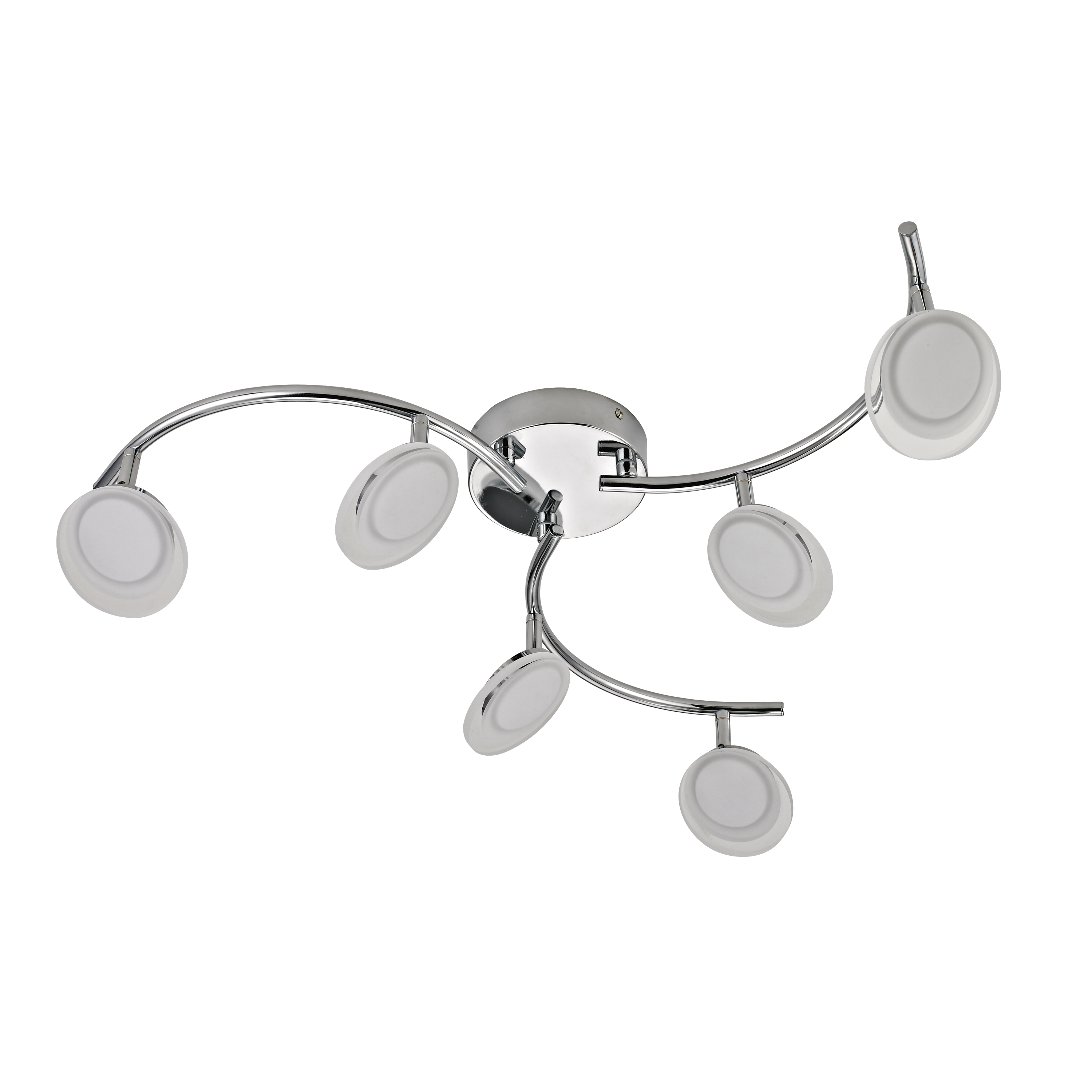 Lampa sufitowa Loob 630 lm chrom 6 x LED Inspire