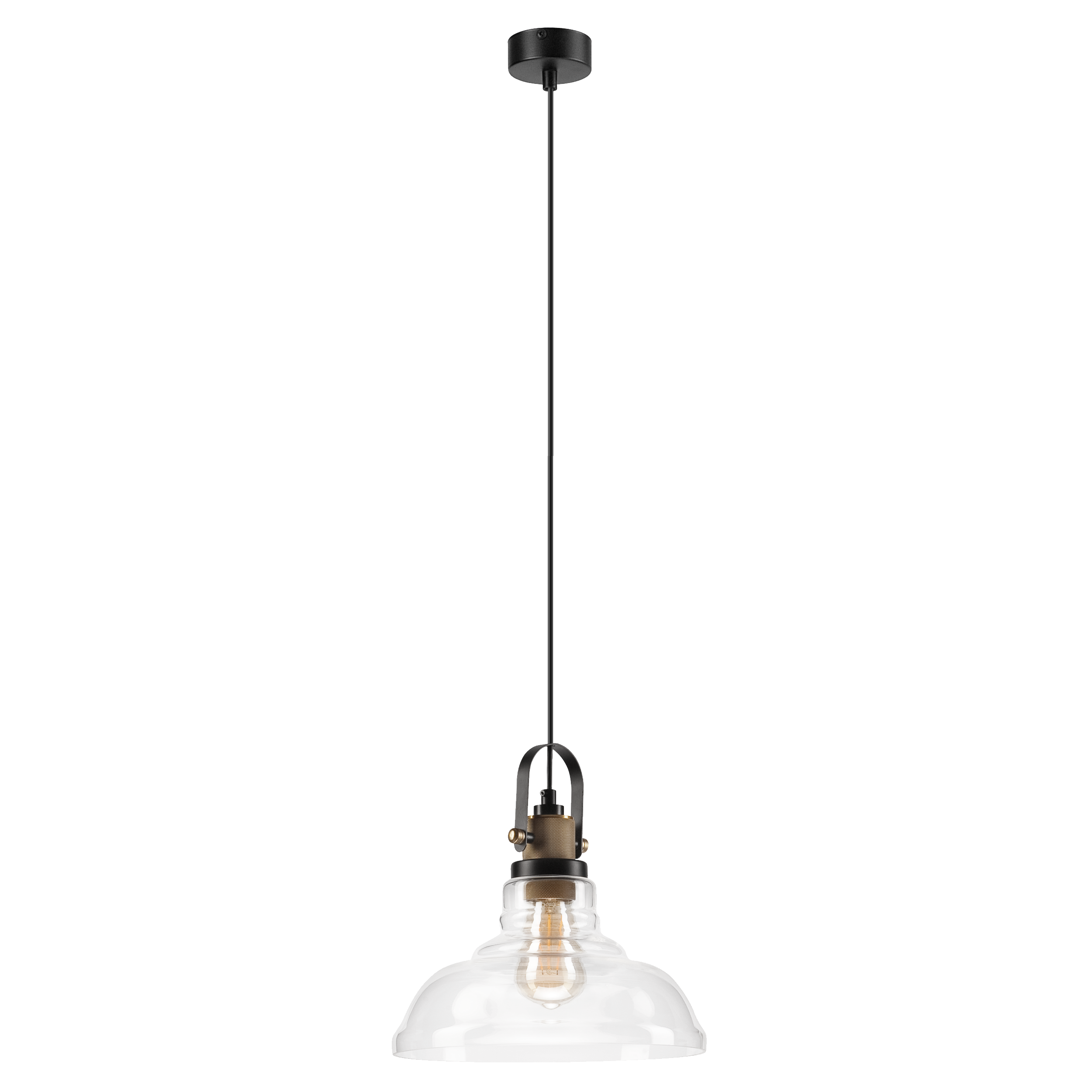 Lampa wisząca Matteo patyna E27 Lamkur