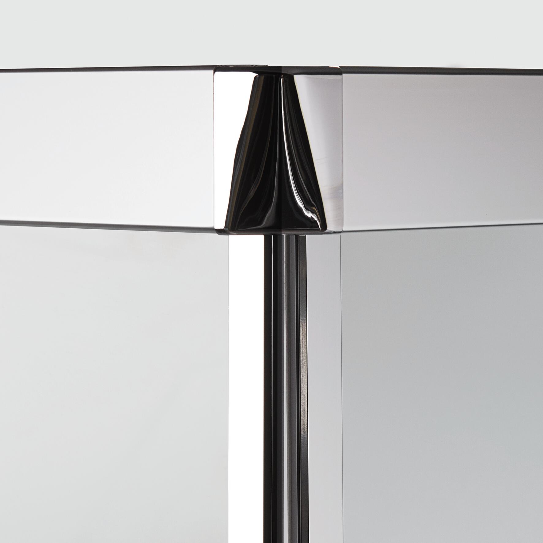 Porta doccia scorrevole L 147-151 cm x H 195 cm per nicchia in vetro trasparente SP. 6 mm, profilo lucido cromo, serie Record - 5