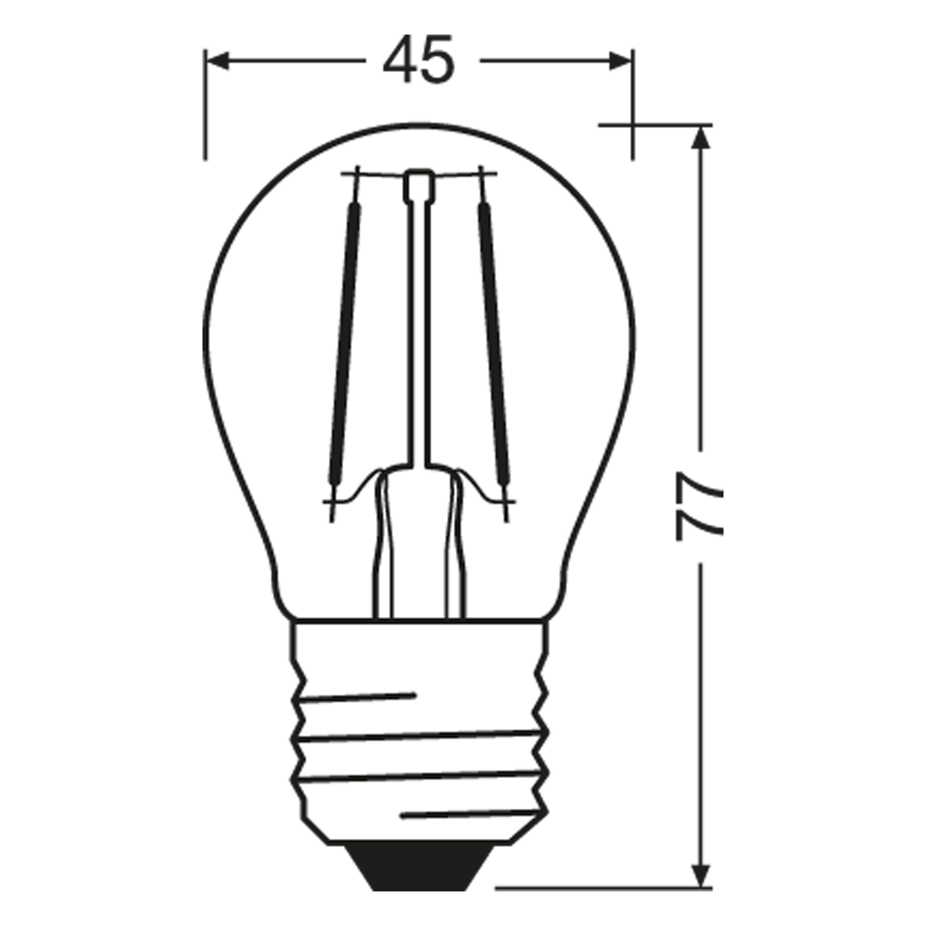 Lâmpada led E27 esférica filamentos 470 lm 15KH luz neutra regulável CLEAR - 6