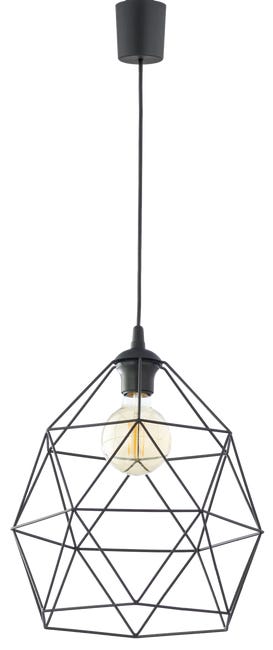 Lampa wiszaca galaxy czarna e27 tk lighting 82945755