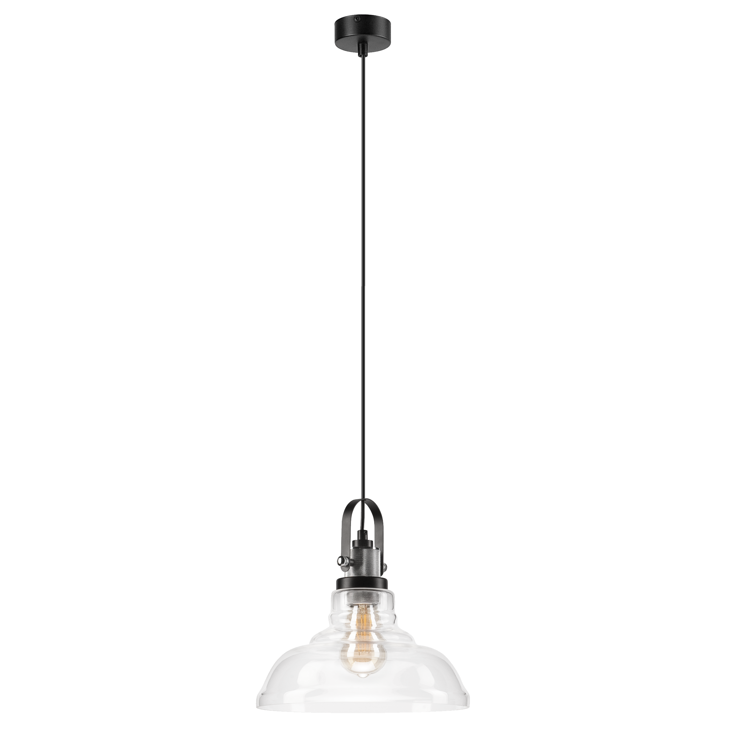 Lampa wisząca Matteo chrom E27 Lamkur
