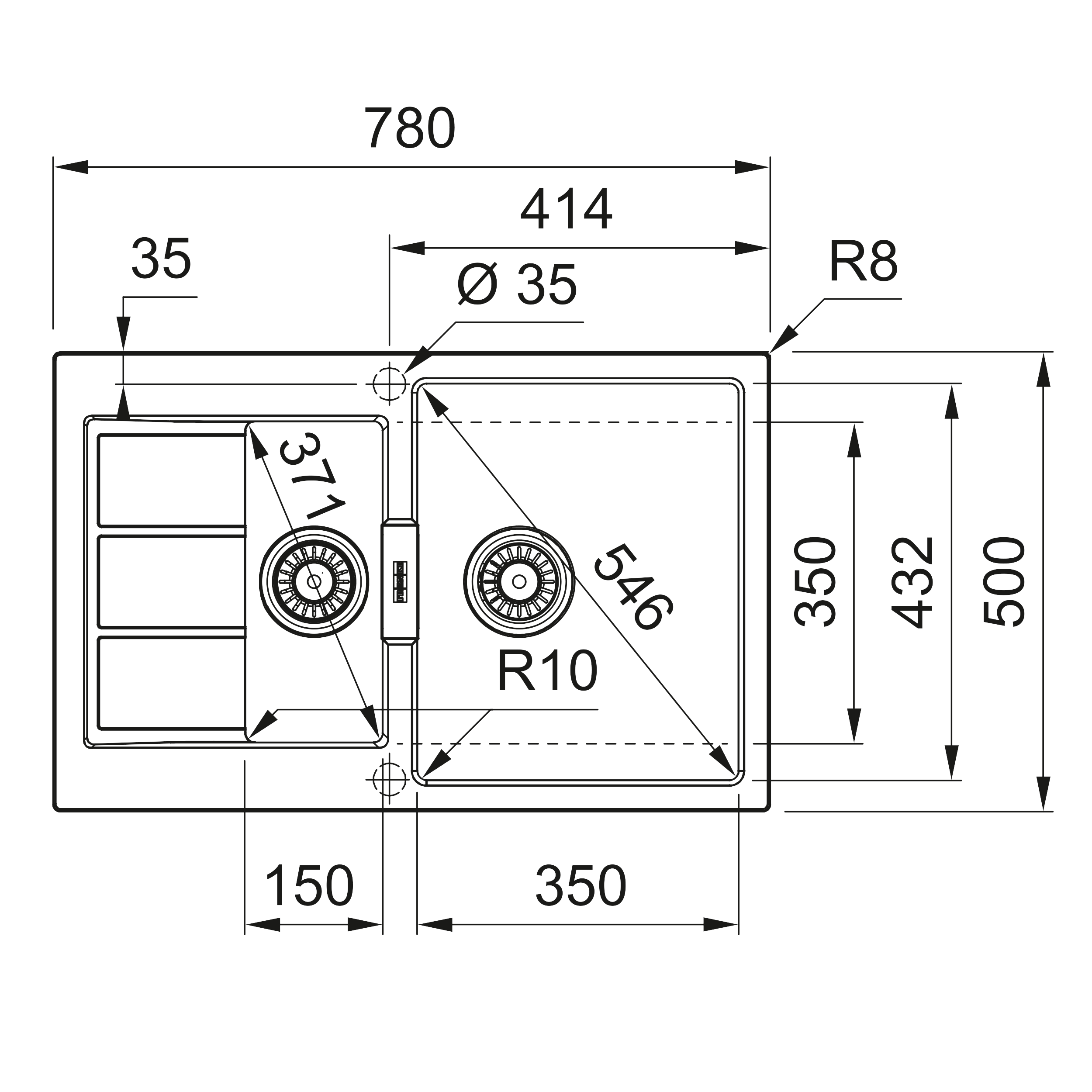 Zlewozmywak S2D 65-78 Franke - 2