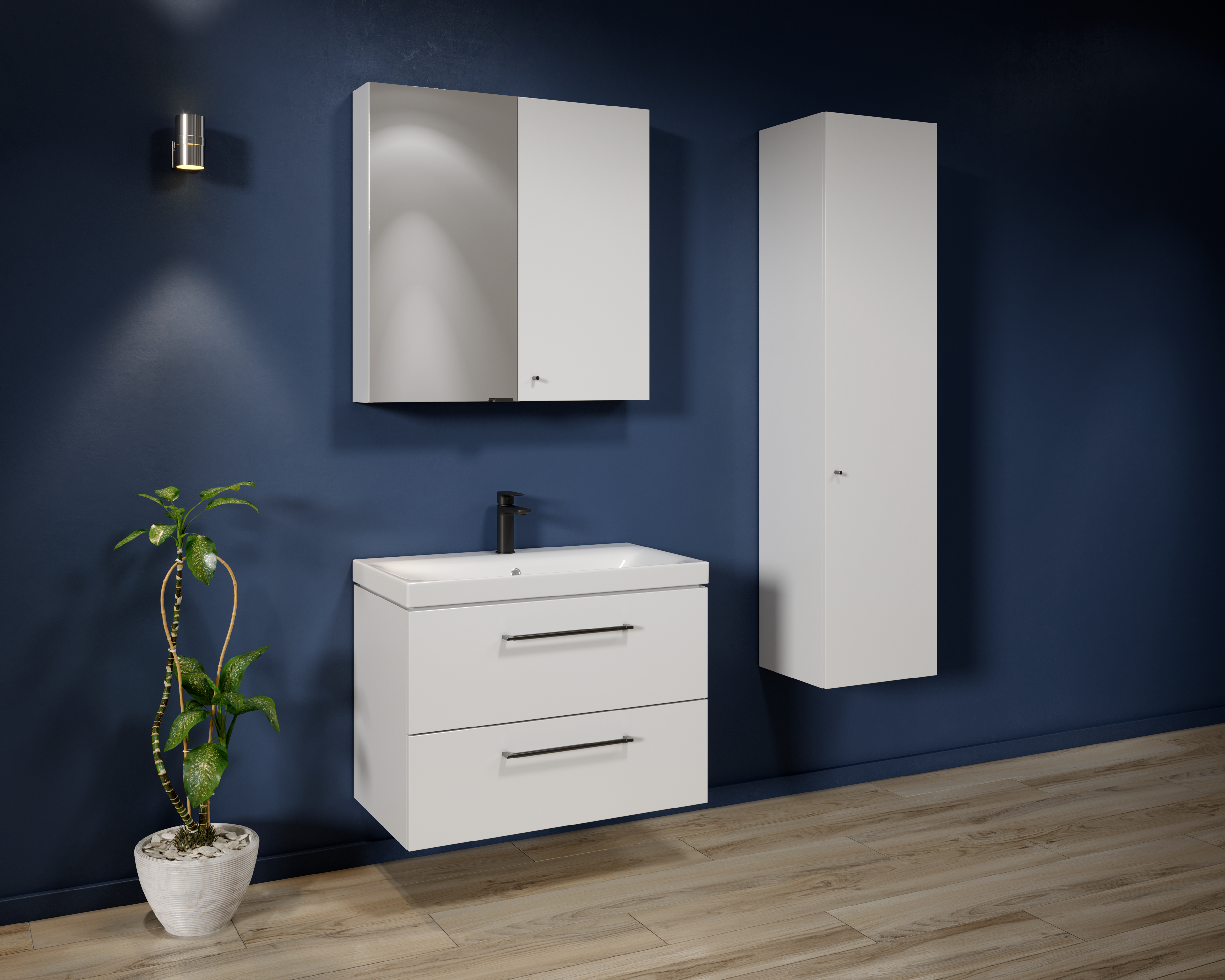 Umywalka ceramiczna Moduo 80 x 45 Cersanit - 2