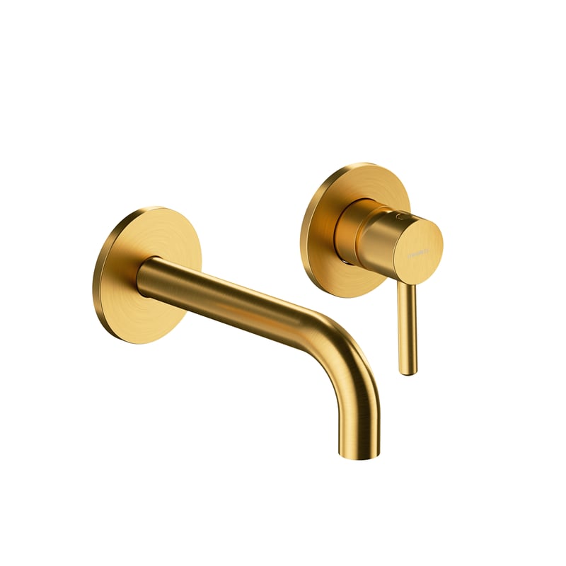 Bateria umywalkowa podtynkowa złoto szczotkowane Simplon Omnires