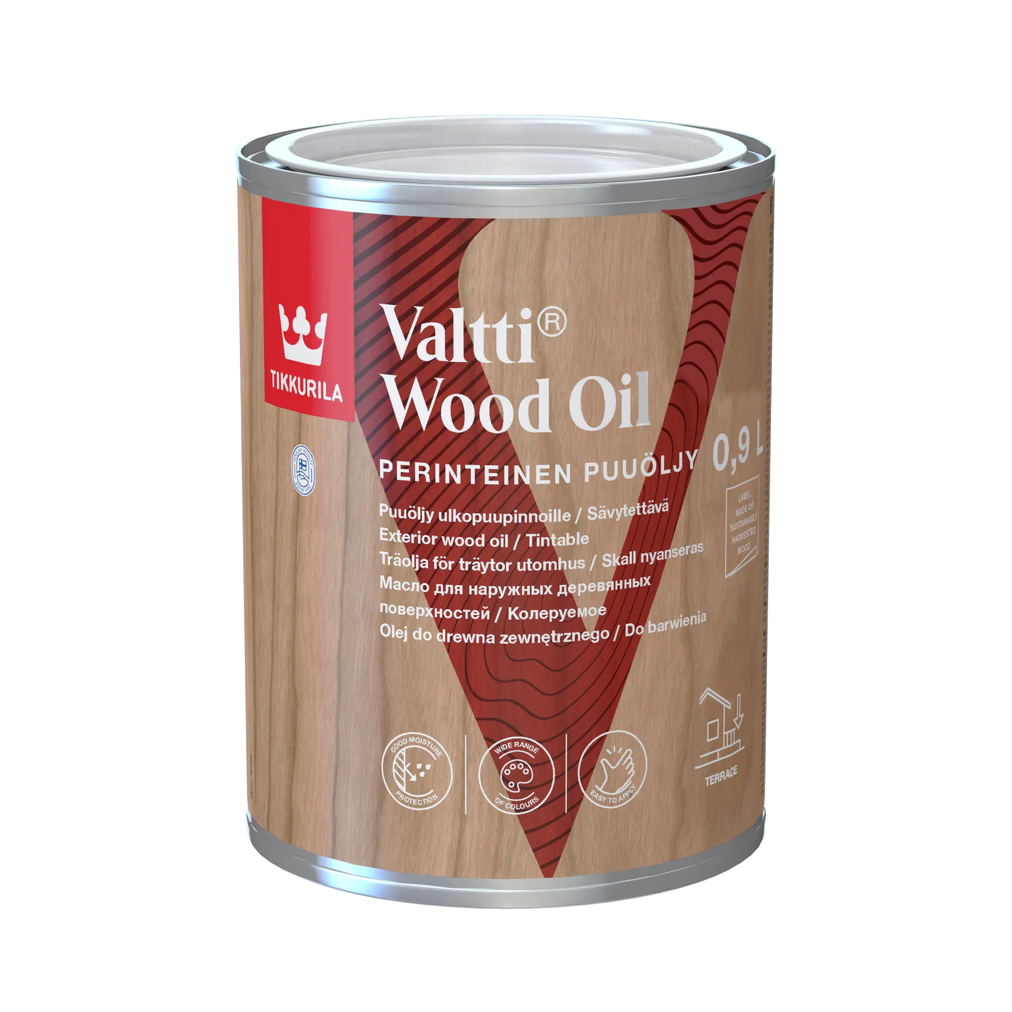 Olej do drewna Valtti Wood 0.9 l Bezbarwny Tikkurila