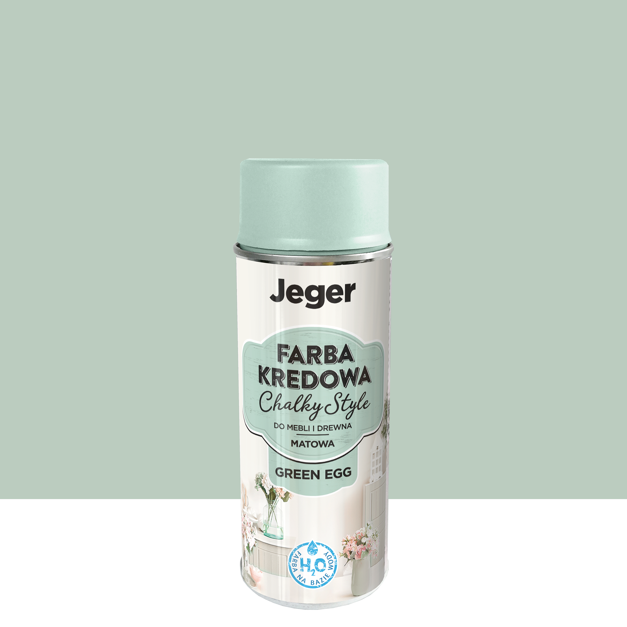 Farba kredowa do mebli CHALKY SPRAY 0.4 l Green Matowa JEGER