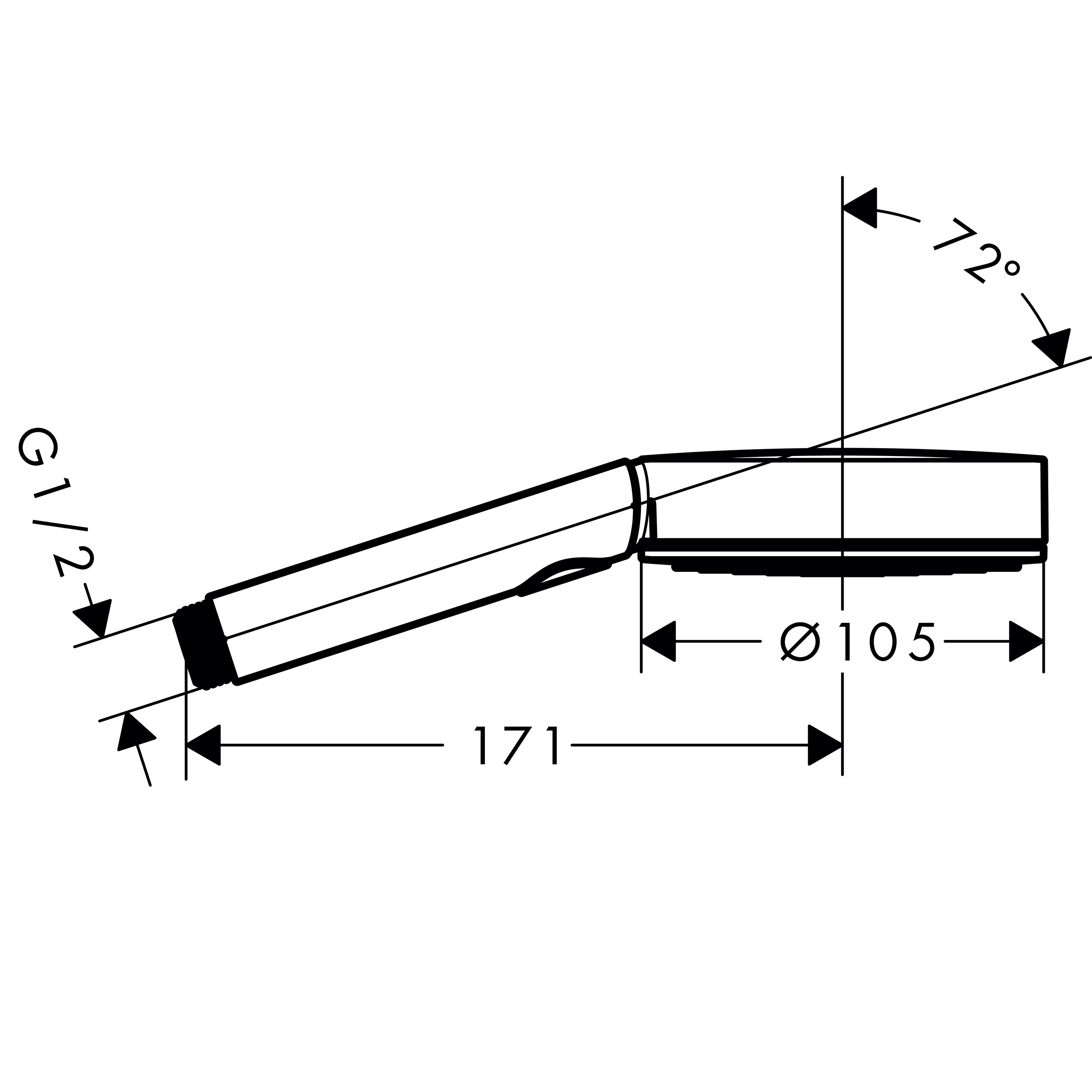 Alcachofa de ducha HANSGROHE Pulsify Blend cromo con 3 funciones - 12