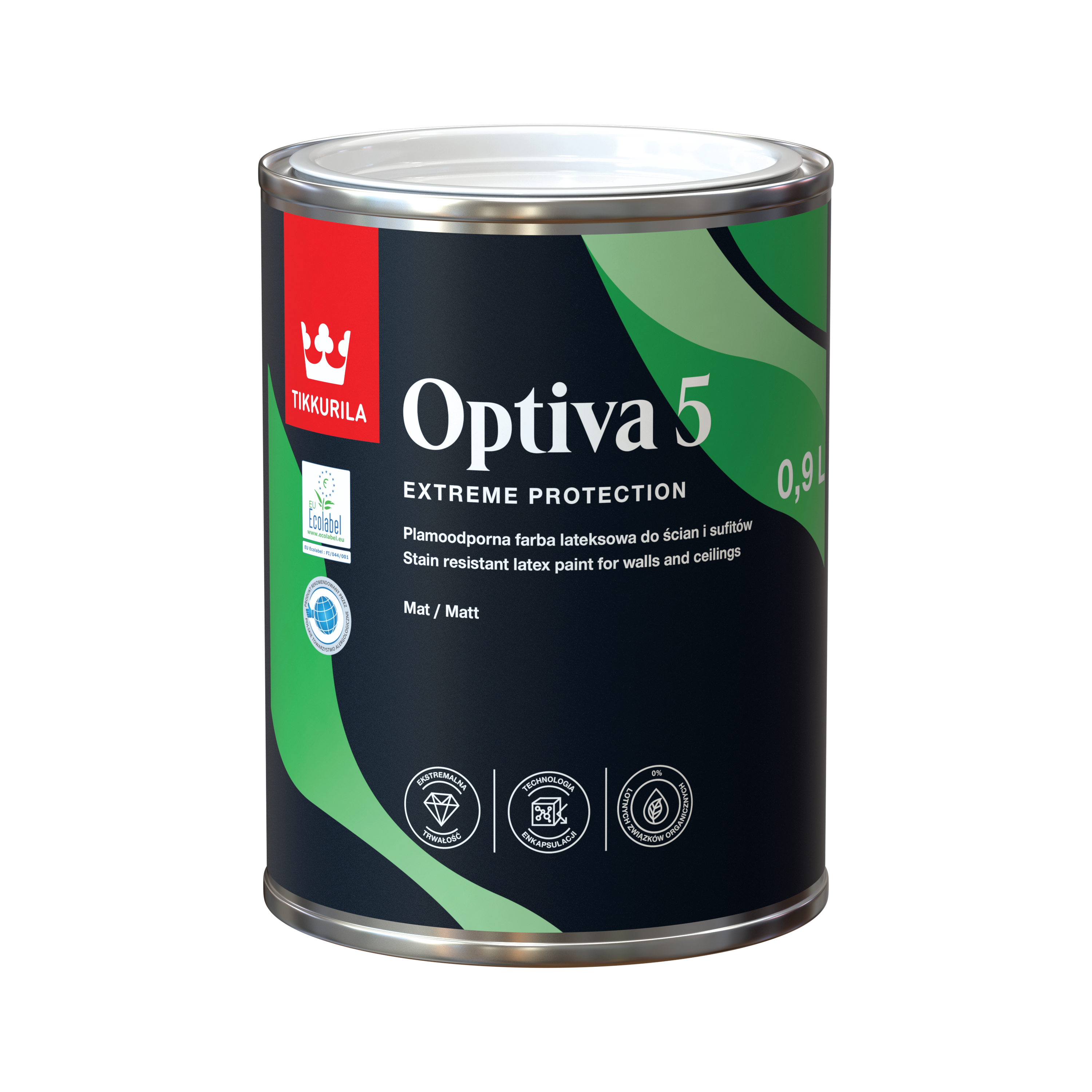 Farba Tikkurila Optiva 5 0.9 l Baza A mat