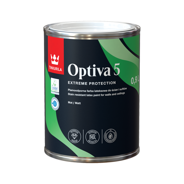 Farba Tikkurila Optiva 5 0.9 l Baza A mat