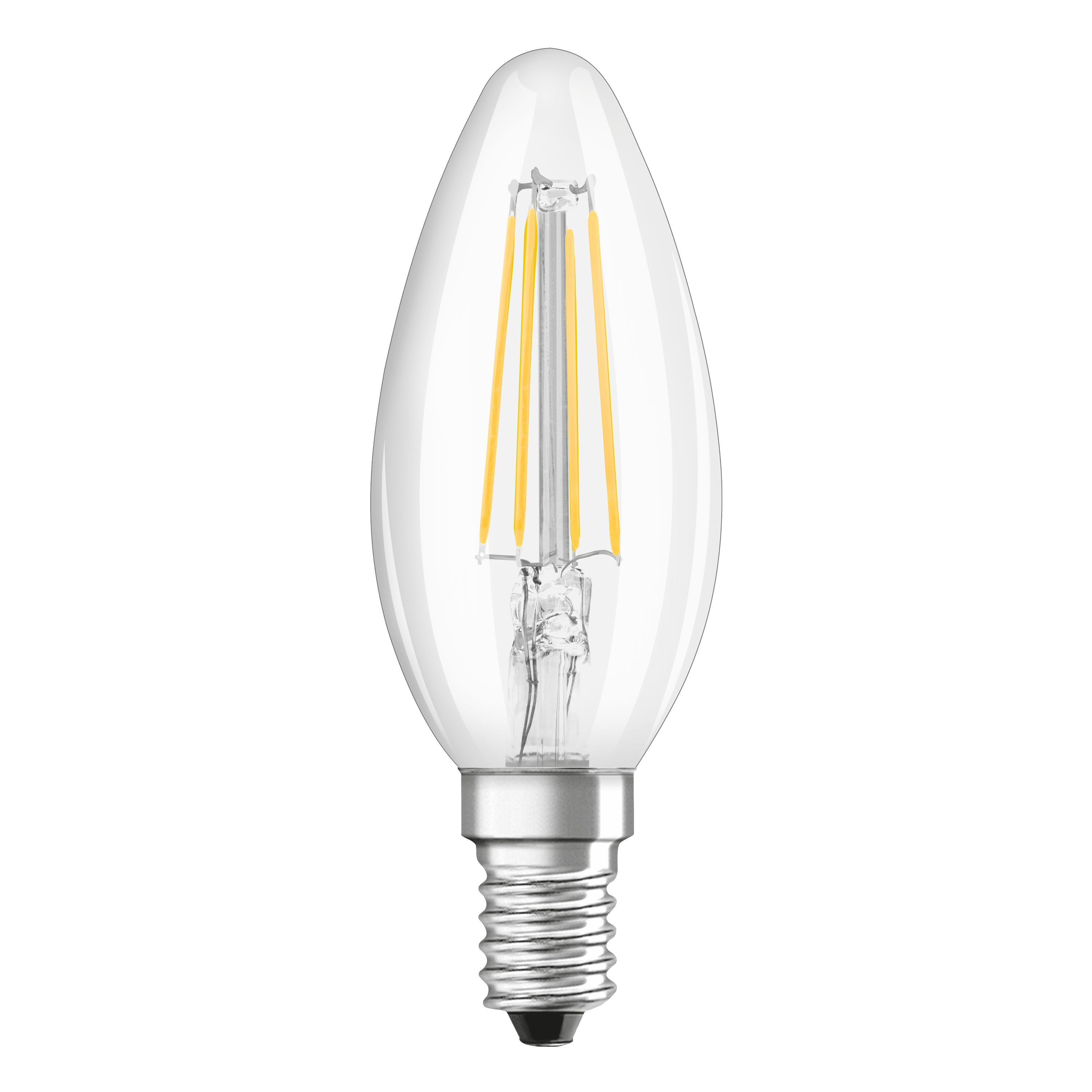 Lâmpada LED filamentos E14 vela 470 lm luz branca fria 4000K 15K0H regulável - 2