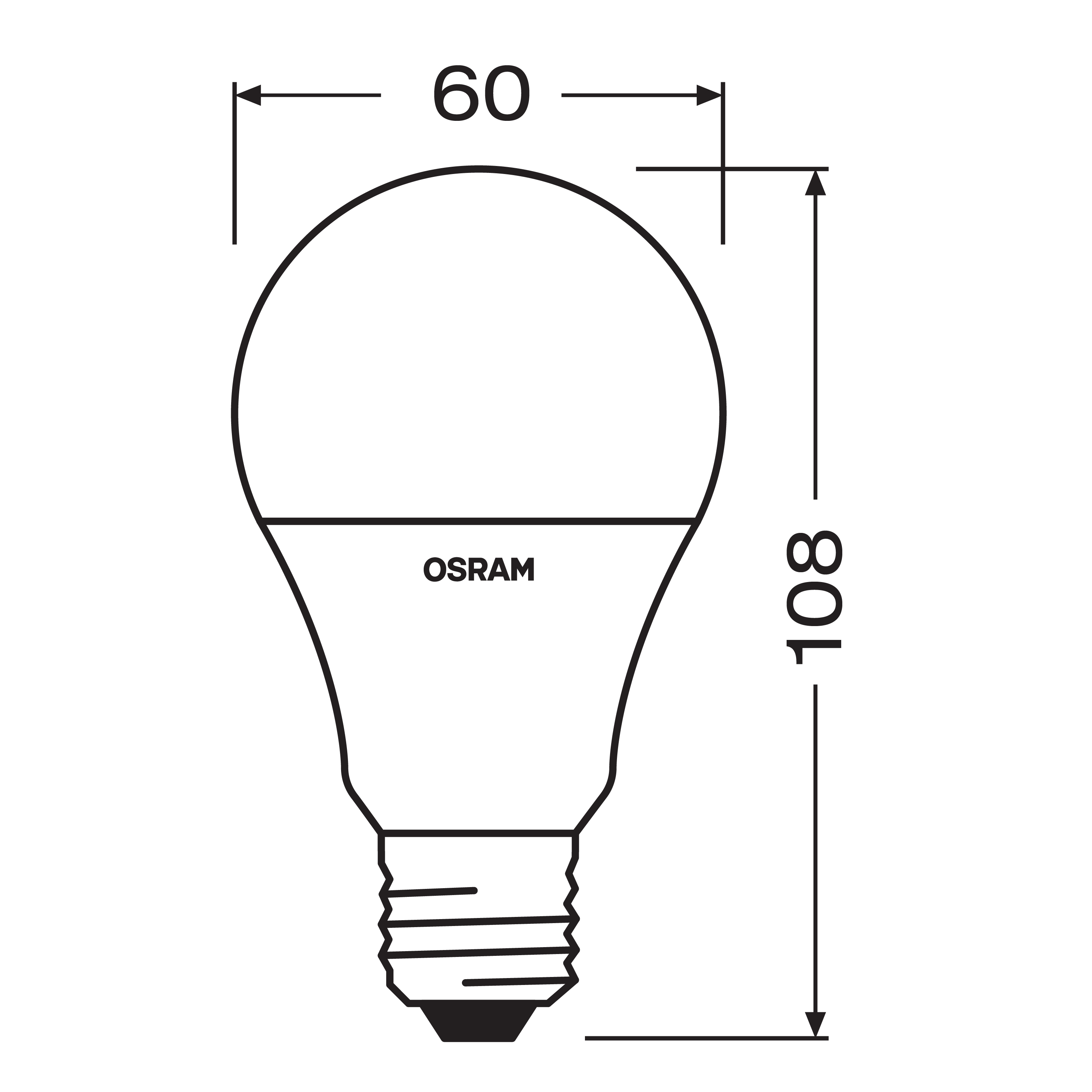 Żarówka LED 2 szt. E27 8,5 W = 60 W 806 lm Neutralna biel Osram - 3
